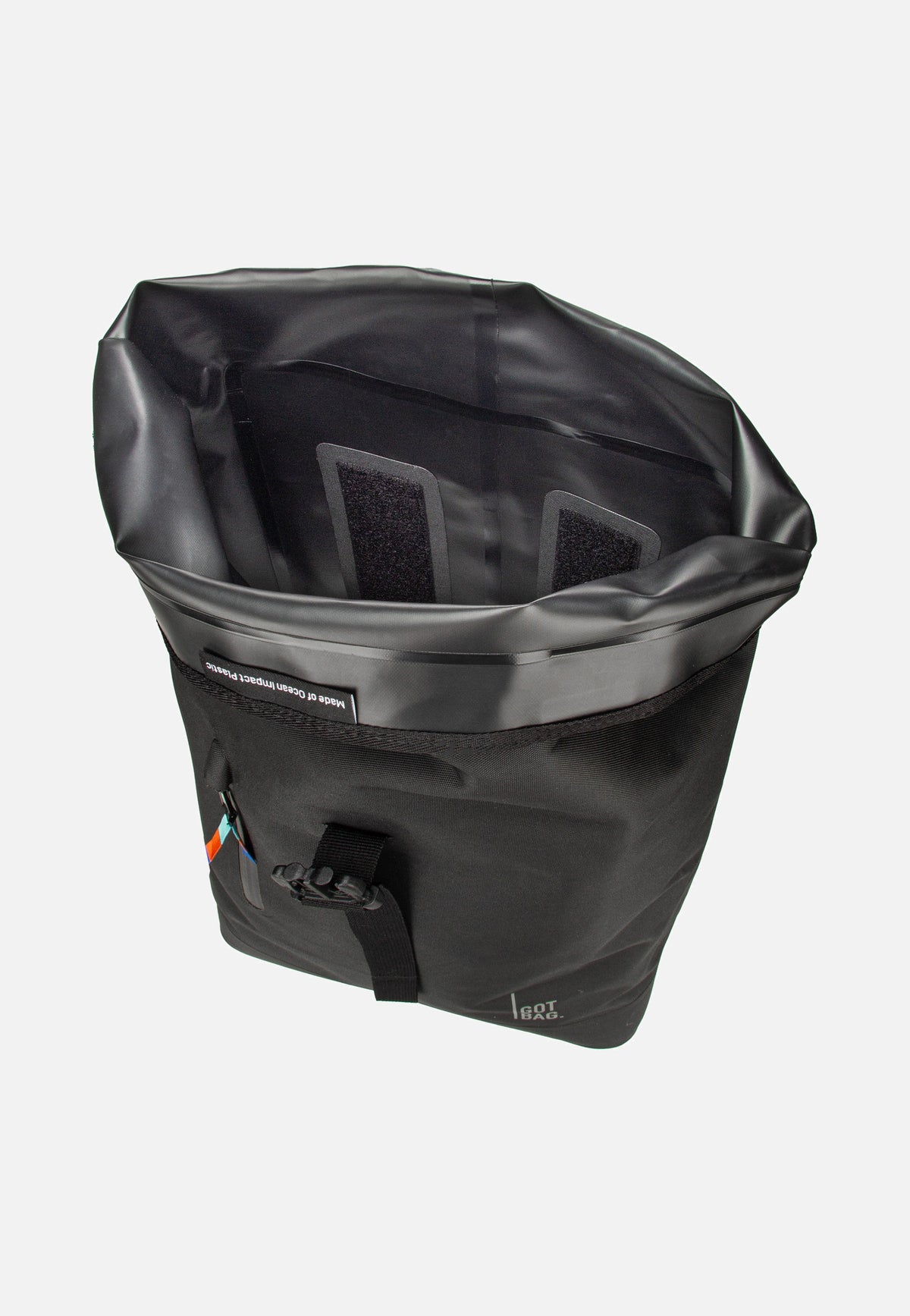 GOT BAG Rolltop Lite 2.0 Black Rolltop Rucksack