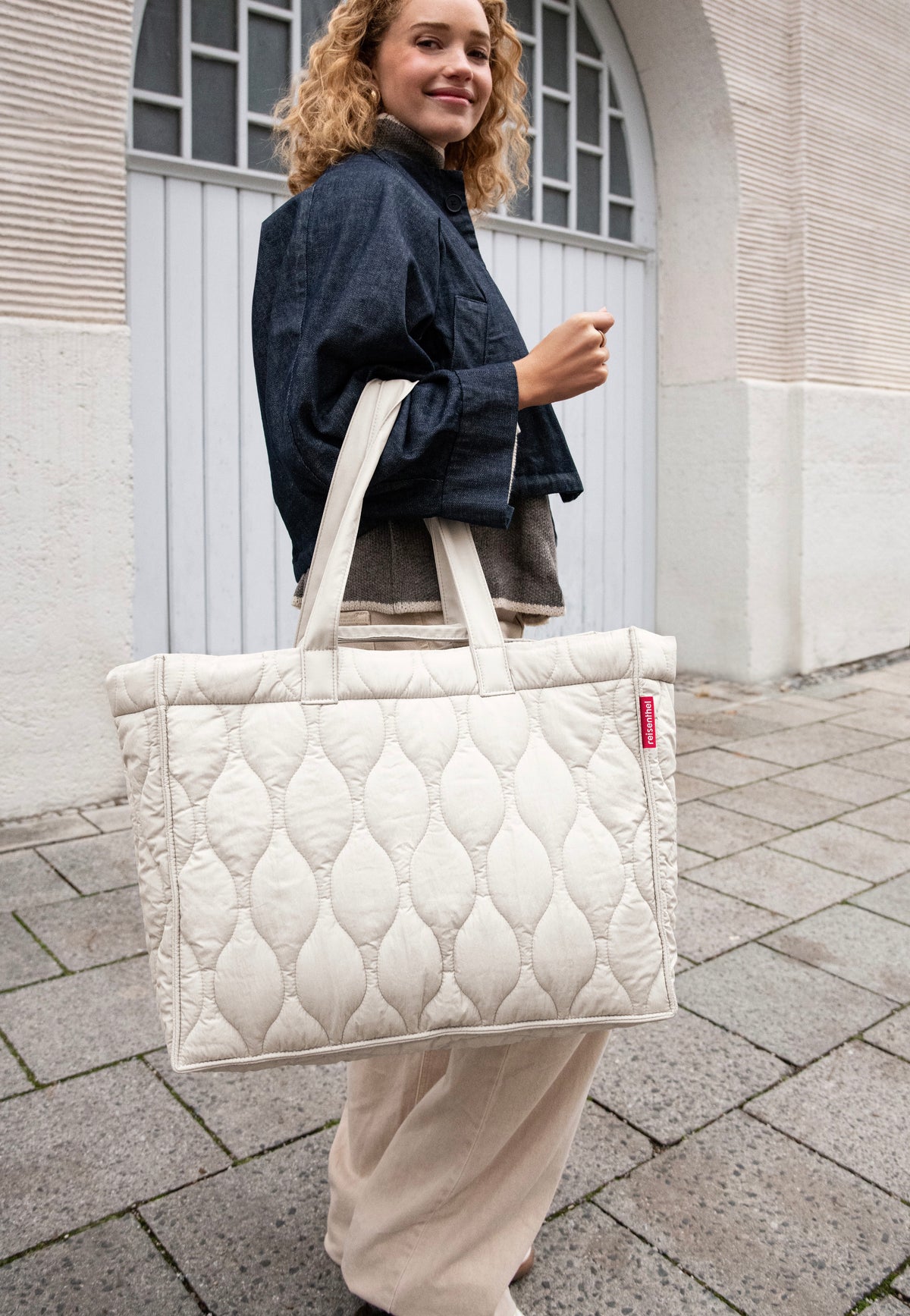 reisenthel Softshopper Puffer Stone Shopper
