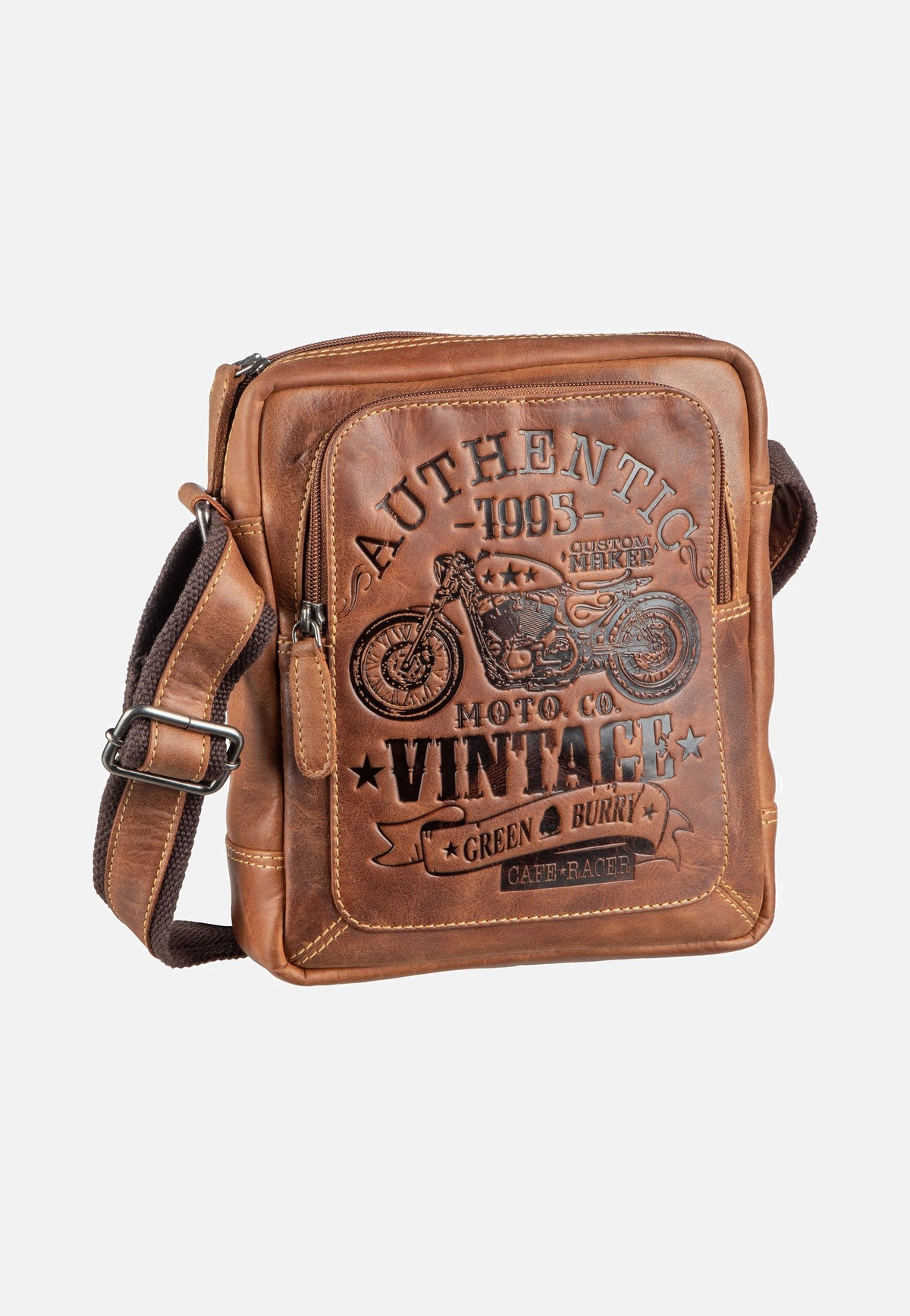 Greenburry Cafe Racer 0832 Antikbraun Crossbody Bag