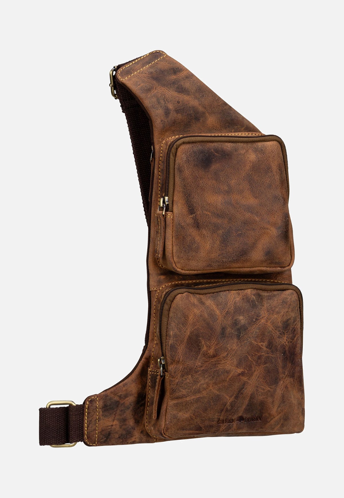 Greenburry Vintage 1543 Bodybag Sattelbraun Sling Bag