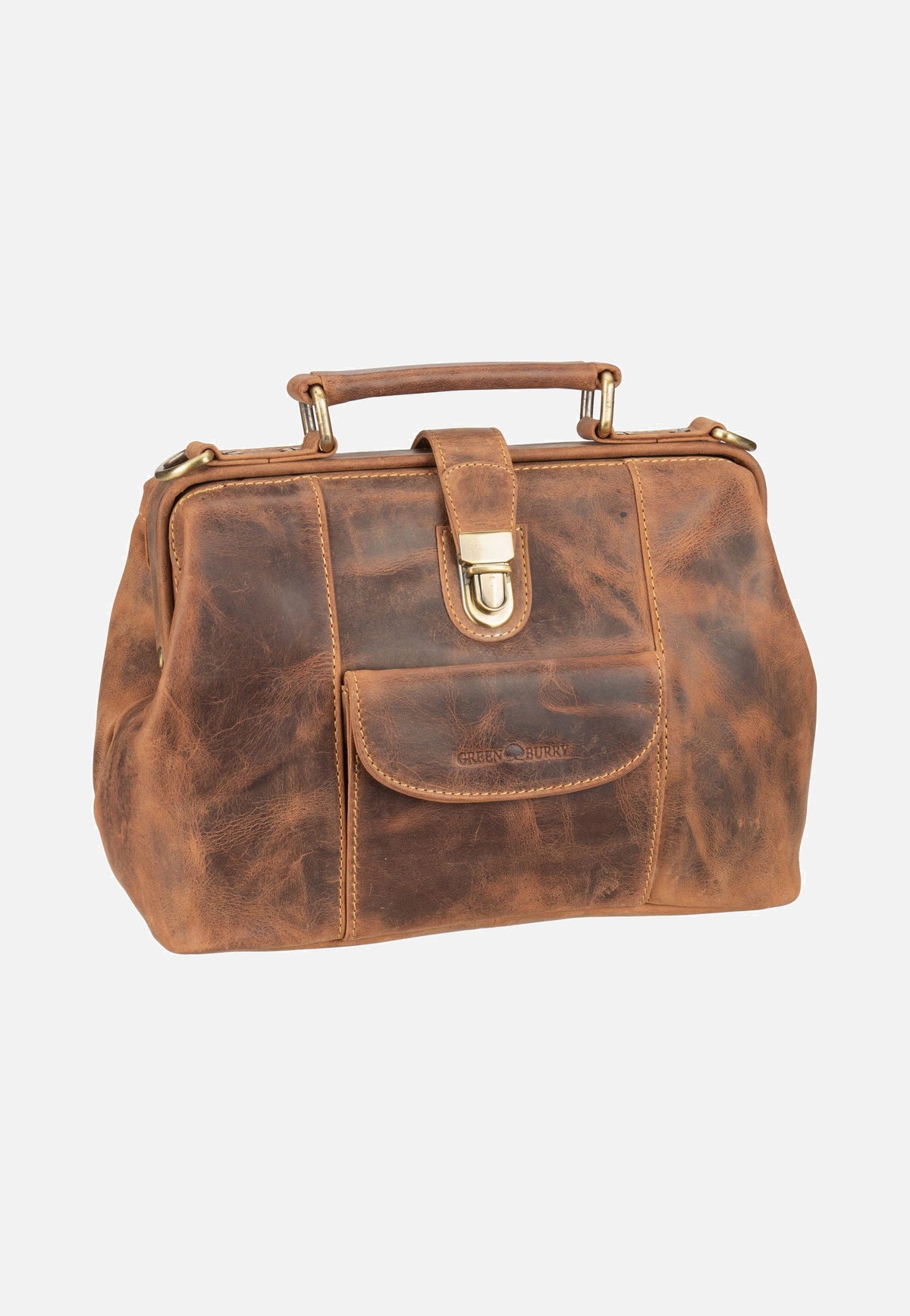 Greenburry Vintage 1584M Sattelbraun Bowling Bag