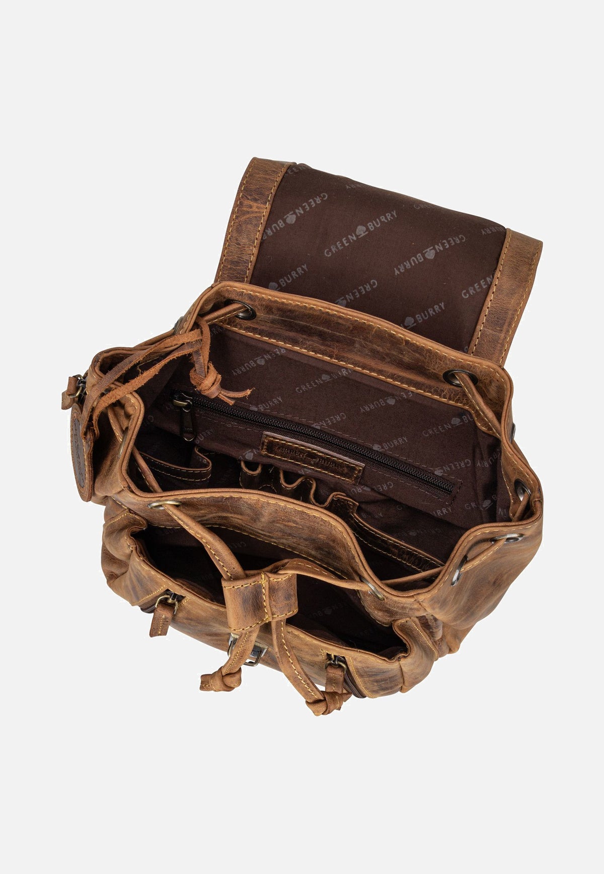Greenburry Vintage 1605 Daypack Sattelbraun Rucksack