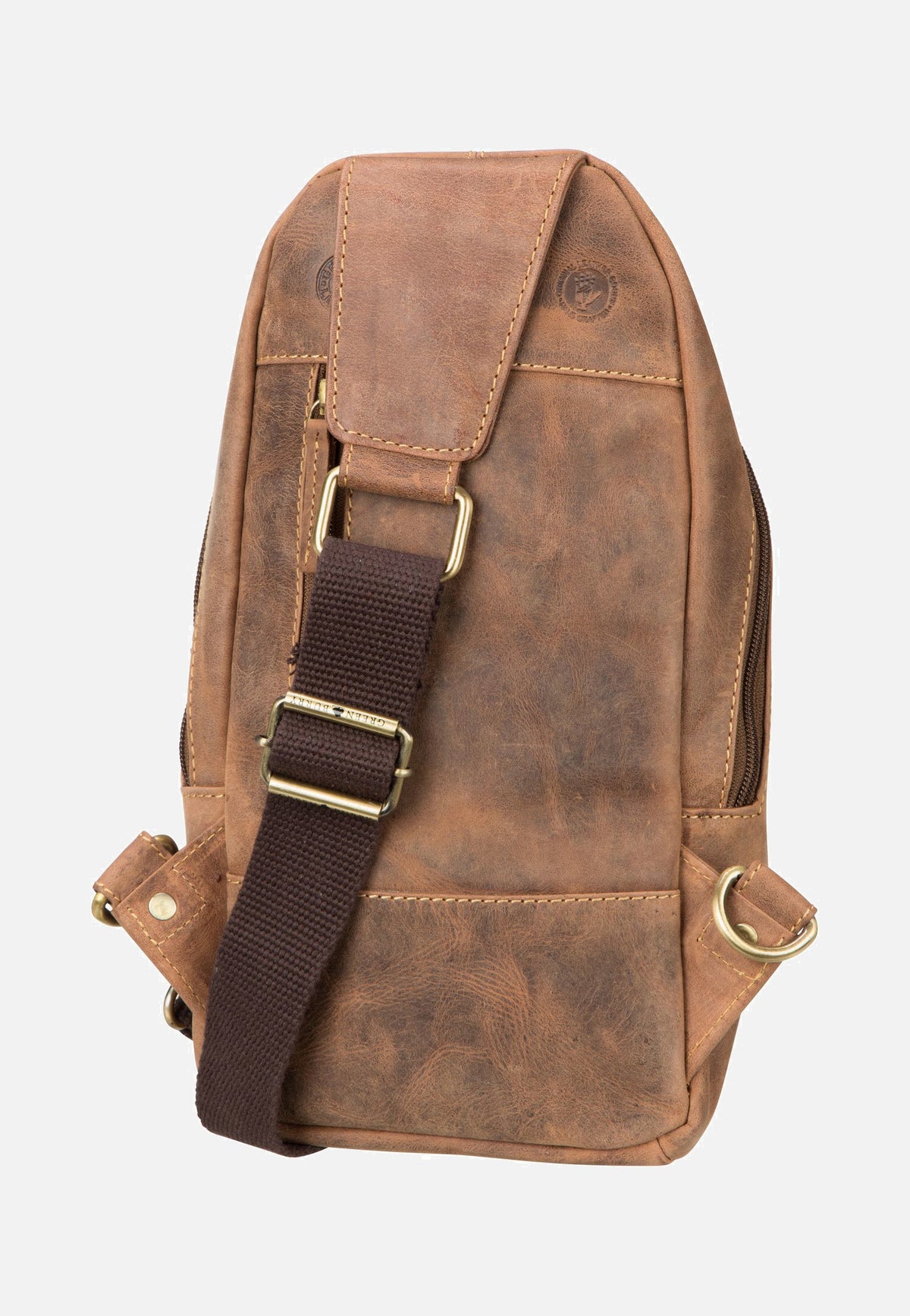 Greenburry Vintage 1612A Sattelbraun Sling Bag