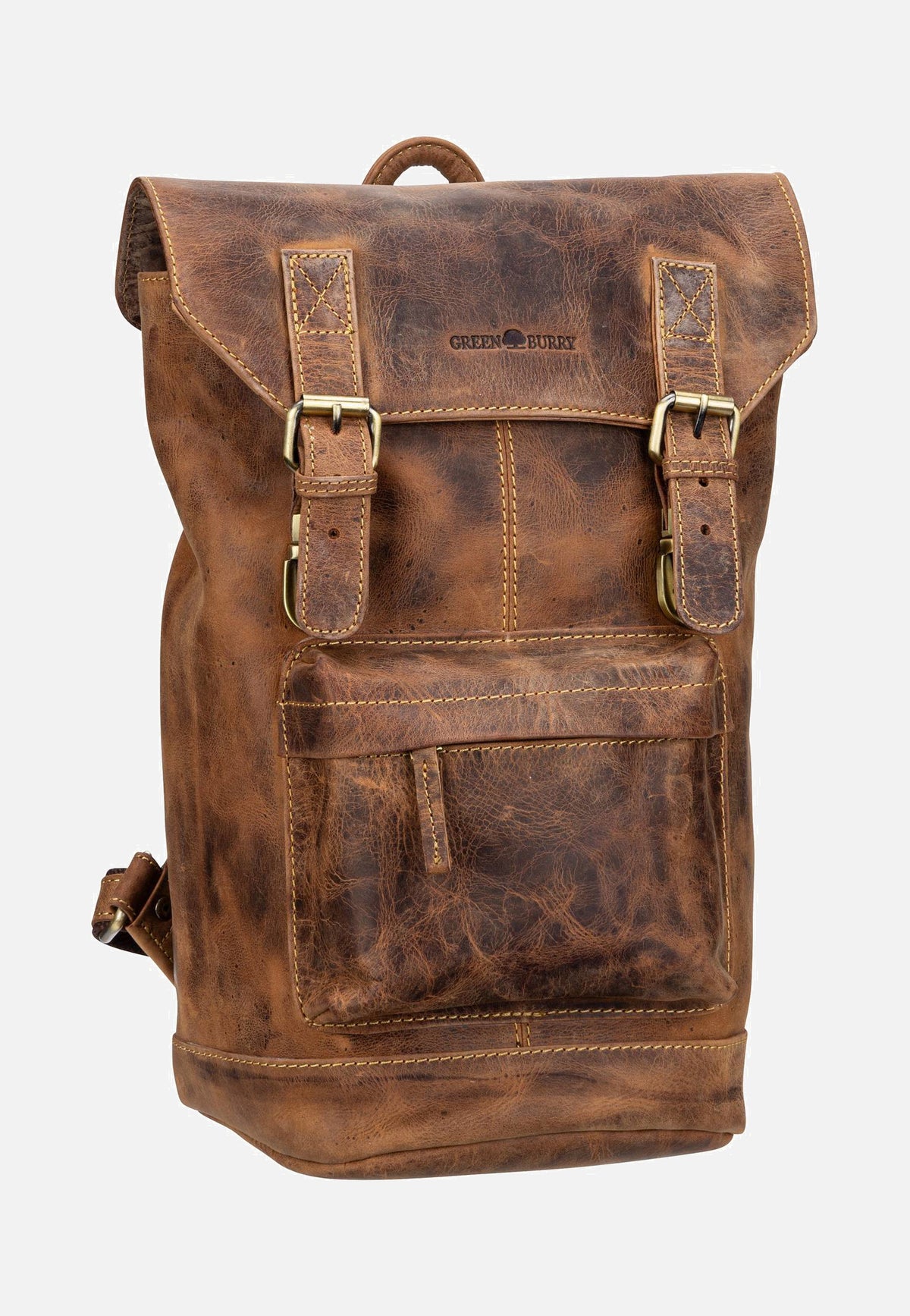 Greenburry Vintage 1689S Sattelbraun Rucksack