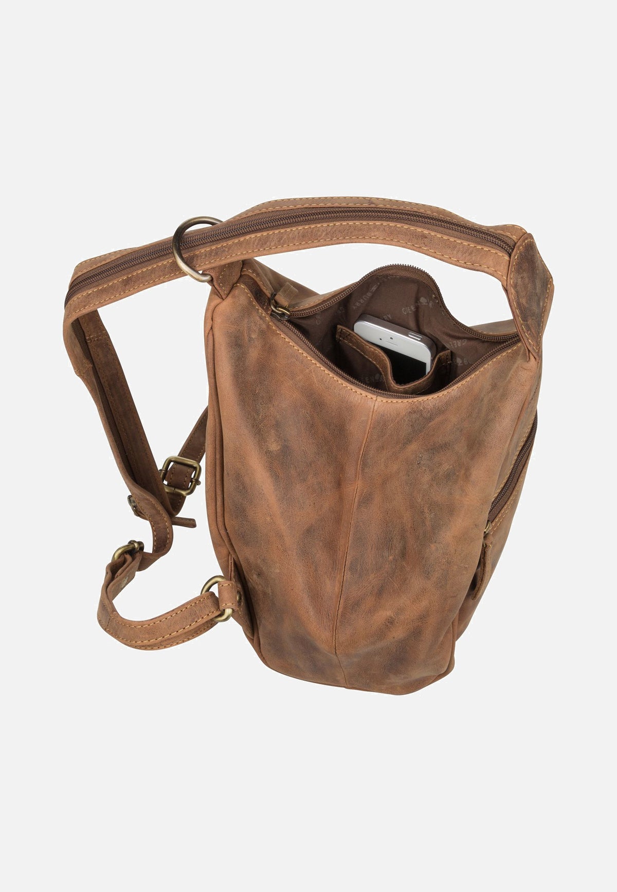 Greenburry Vintage 1717 Brown Rucksack