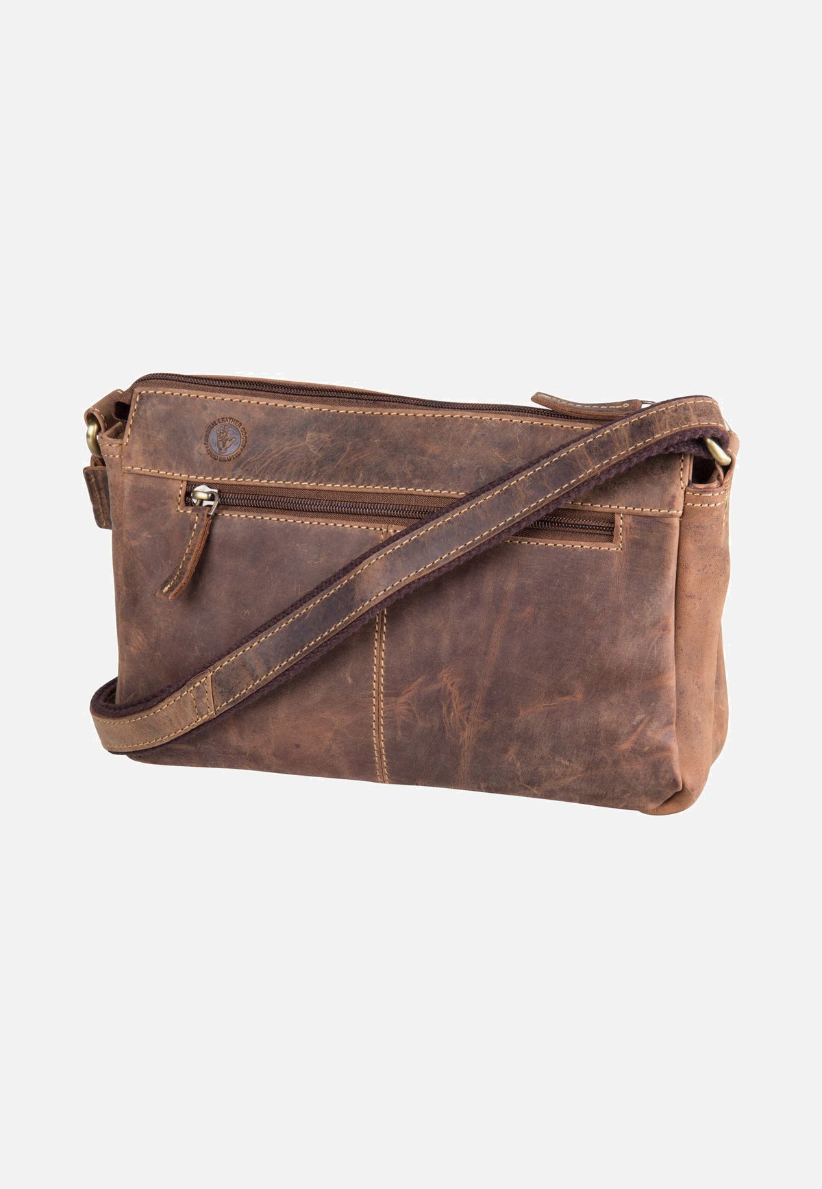 Greenburry Vintage 1769 Pocketbag Sattelbraun Umhängetasche