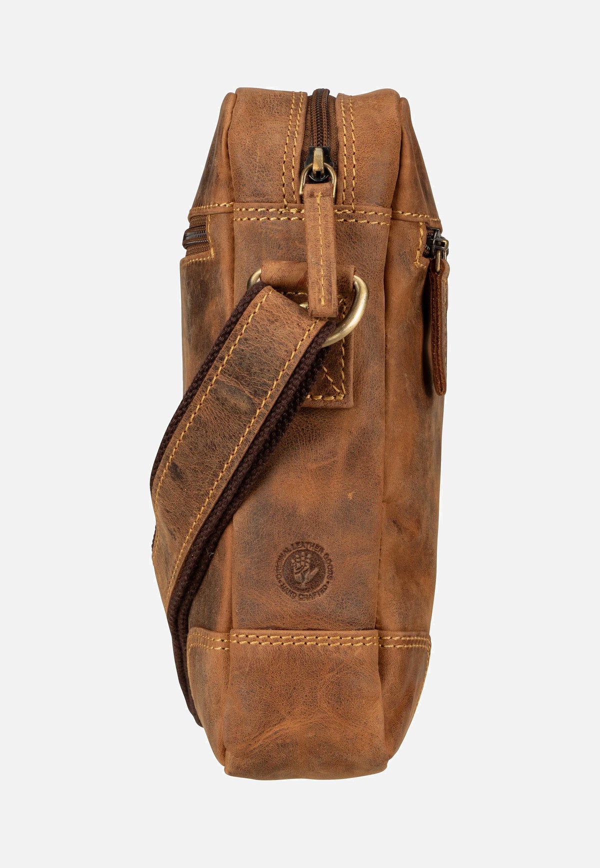 Greenburry Vintage 1832M Sattelbraun Crossbody Bag