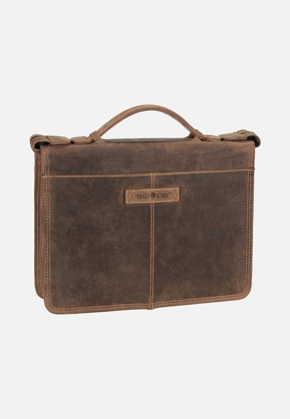 Greenburry Vintage Business Planer Sattelbraun Document Folder