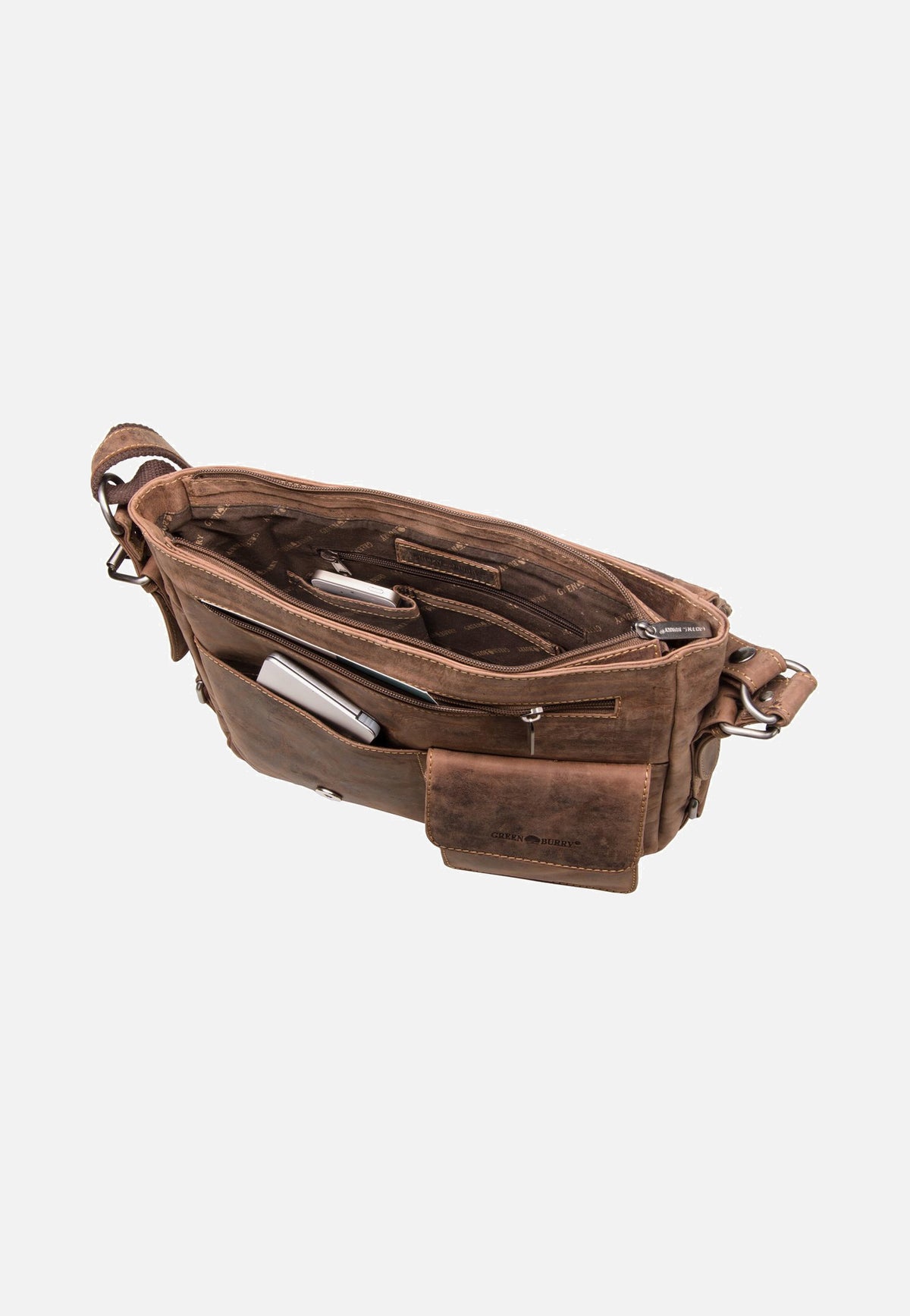 Greenburry Vintage Revival Messenger 1913 Sattelbraun Messenger Bag