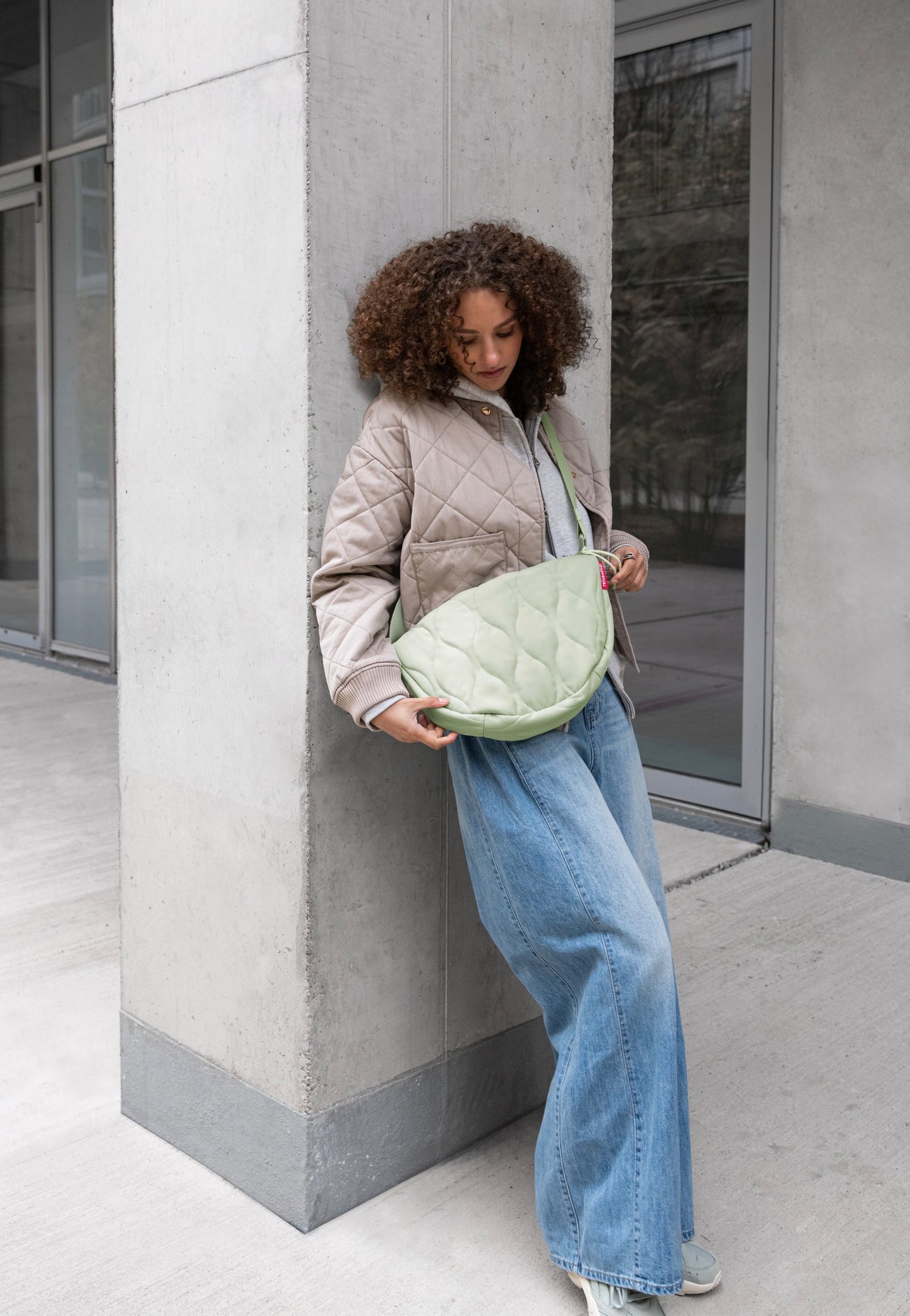 reisenthel Moonbag S Puffer Iced Matcha Sling Bag