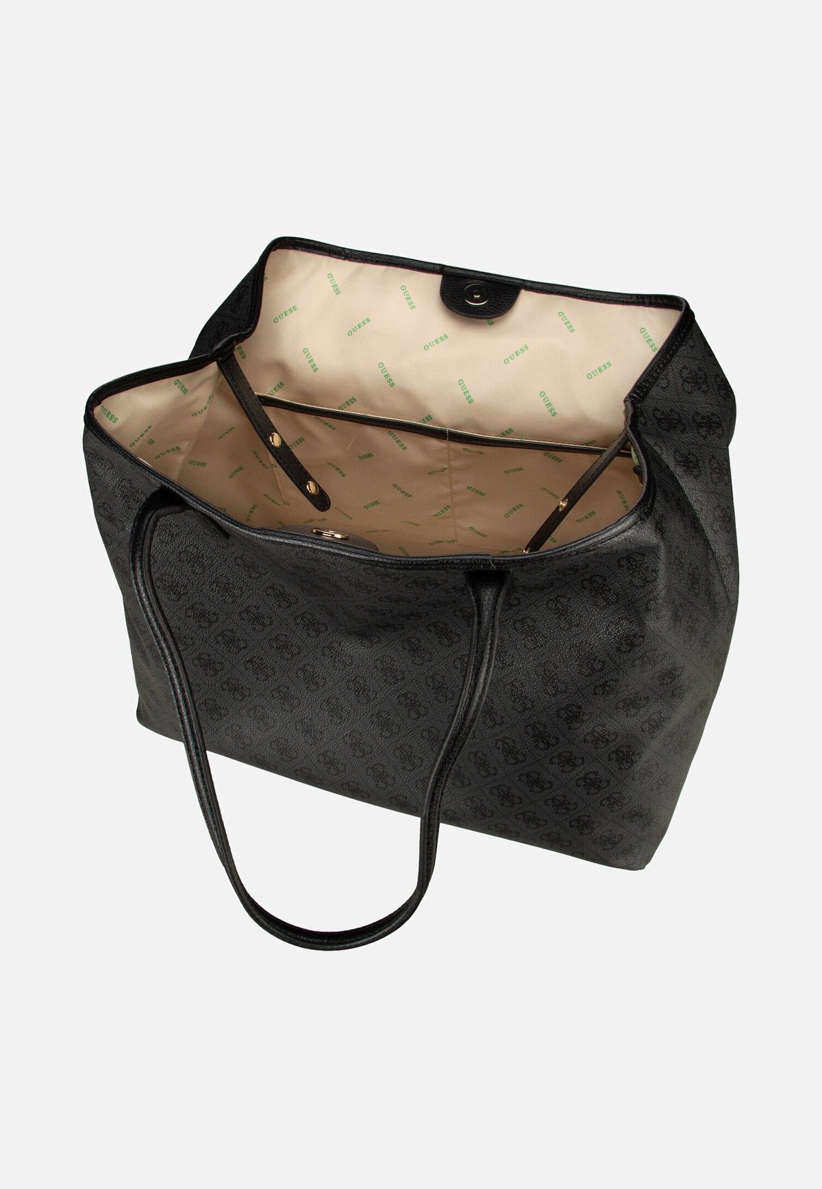 Guess Eco Victtoria 2in1 Coal Logo Shopper