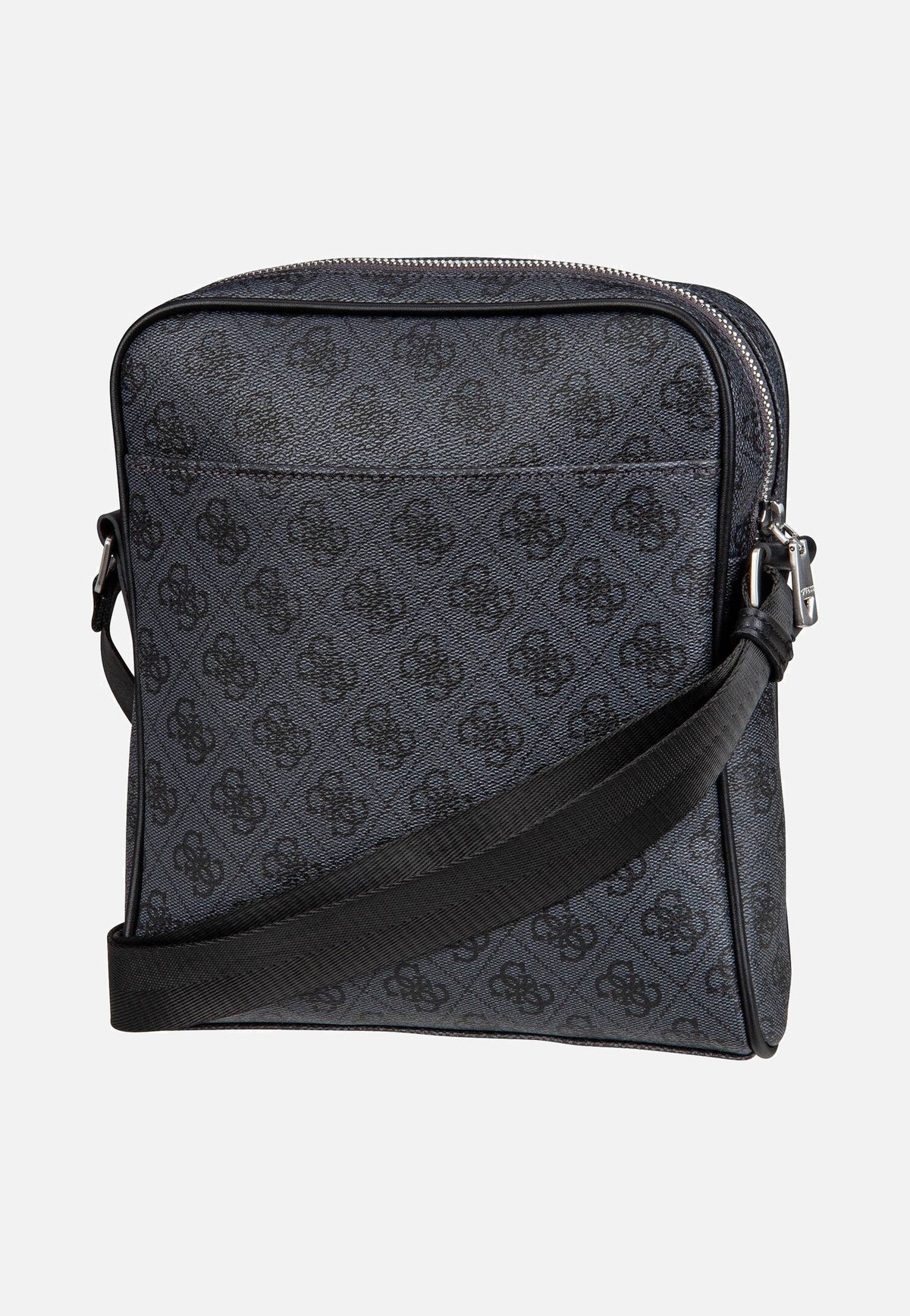 Guess Milano 4G Eco Top Zip Black Umhängetasche