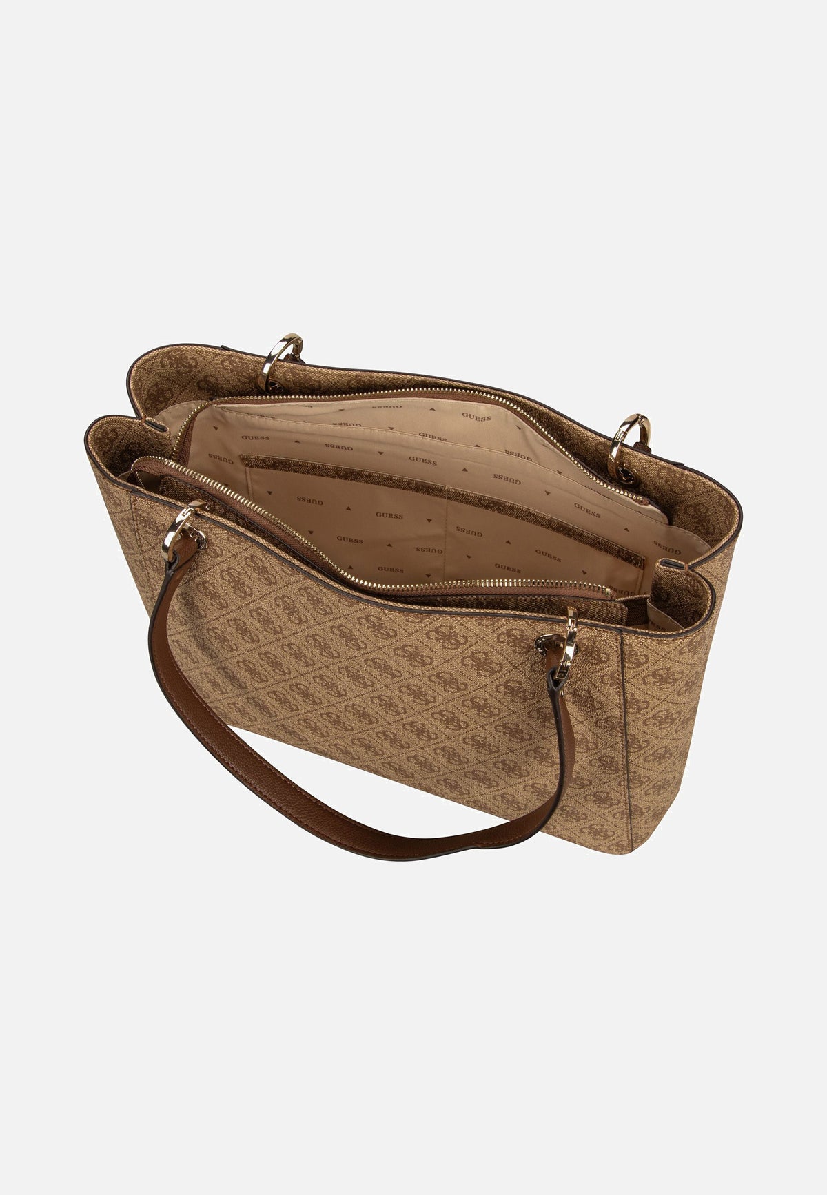 Guess Noelle II TO 72250 Logo Latte/Brown Shopper