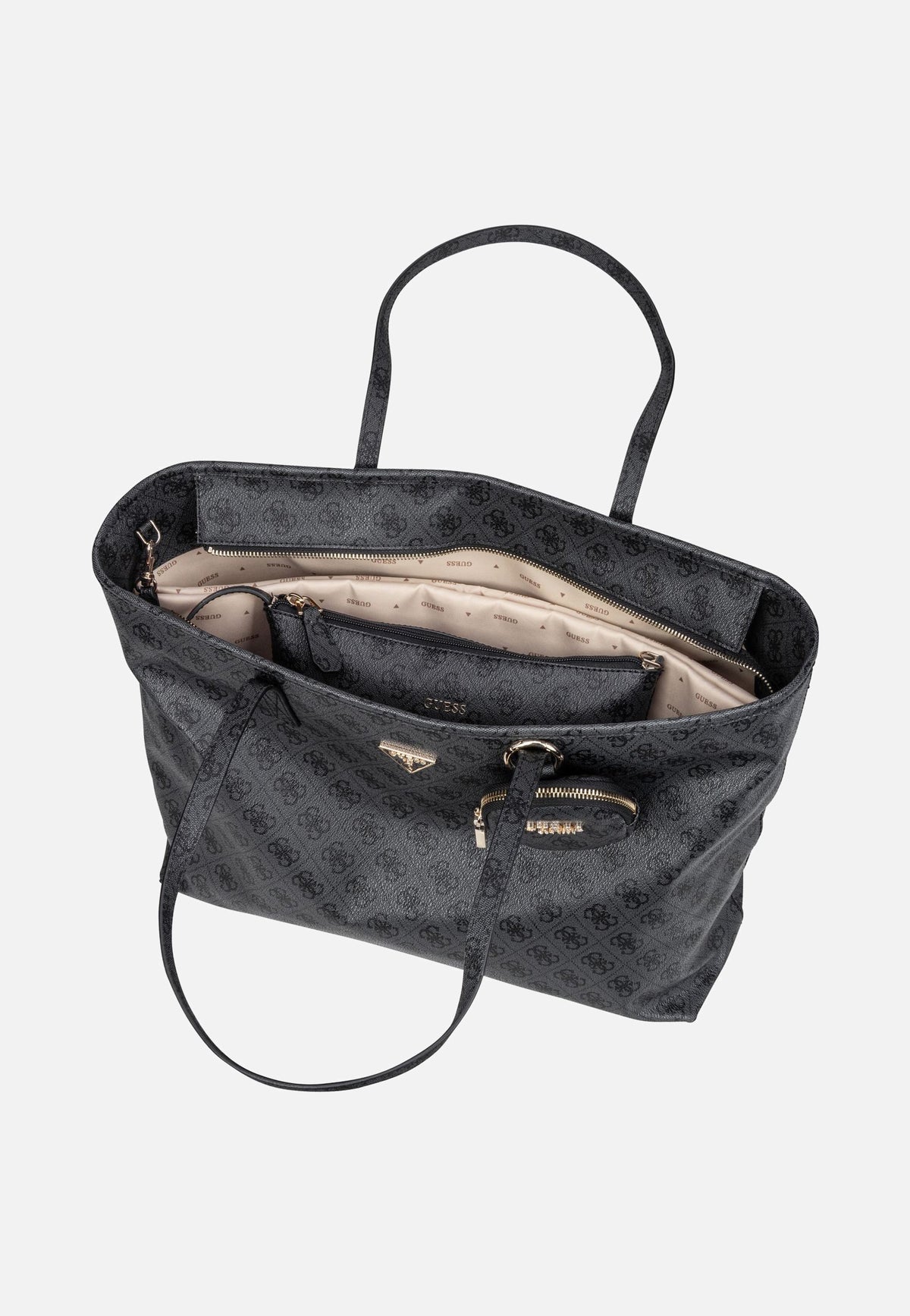 Guess Power Play II Large Tech TO 24240 Logo Coal Shopper