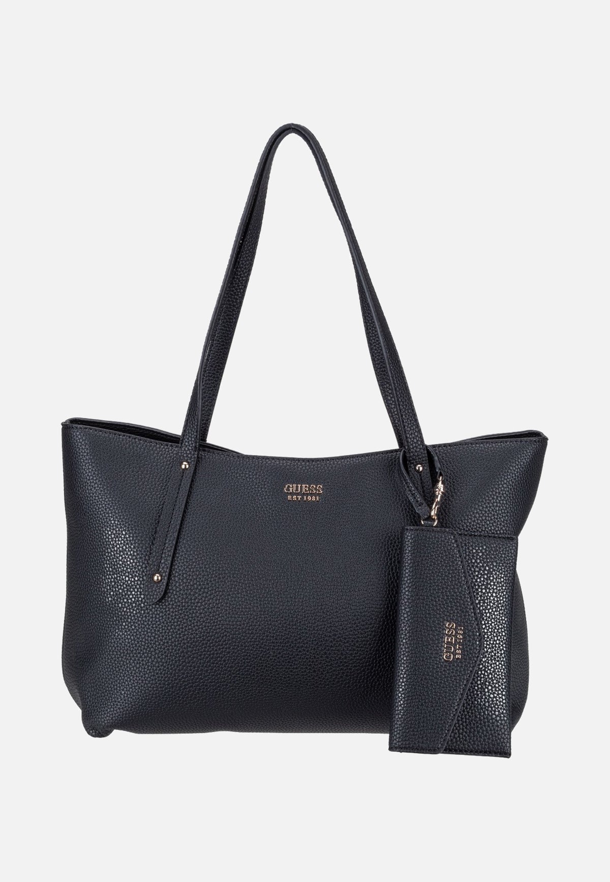 Guess Brenton Top Zip 48240 Black Shopper