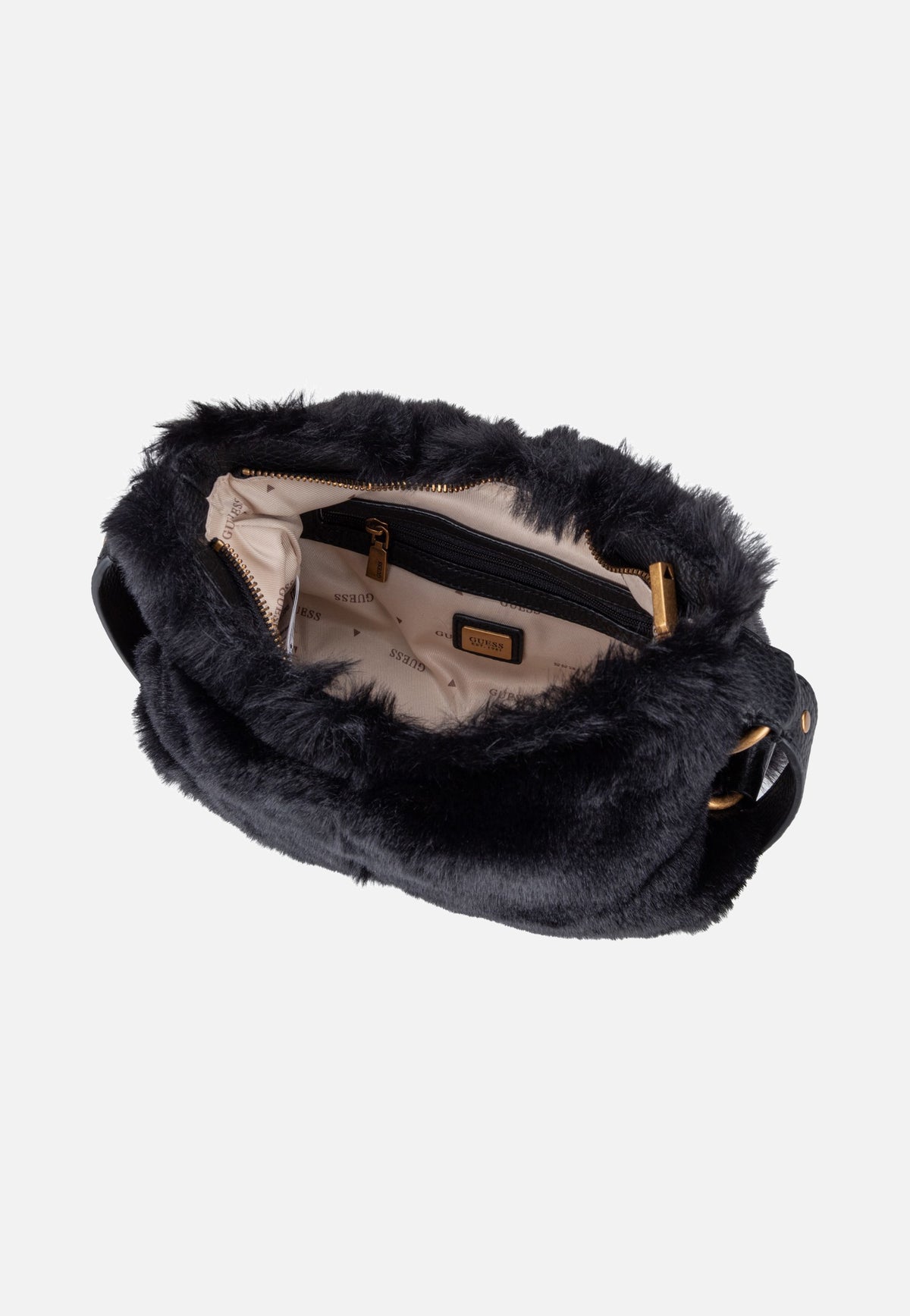 Guess Camden Mini FUR 8720 Black Schultertasche