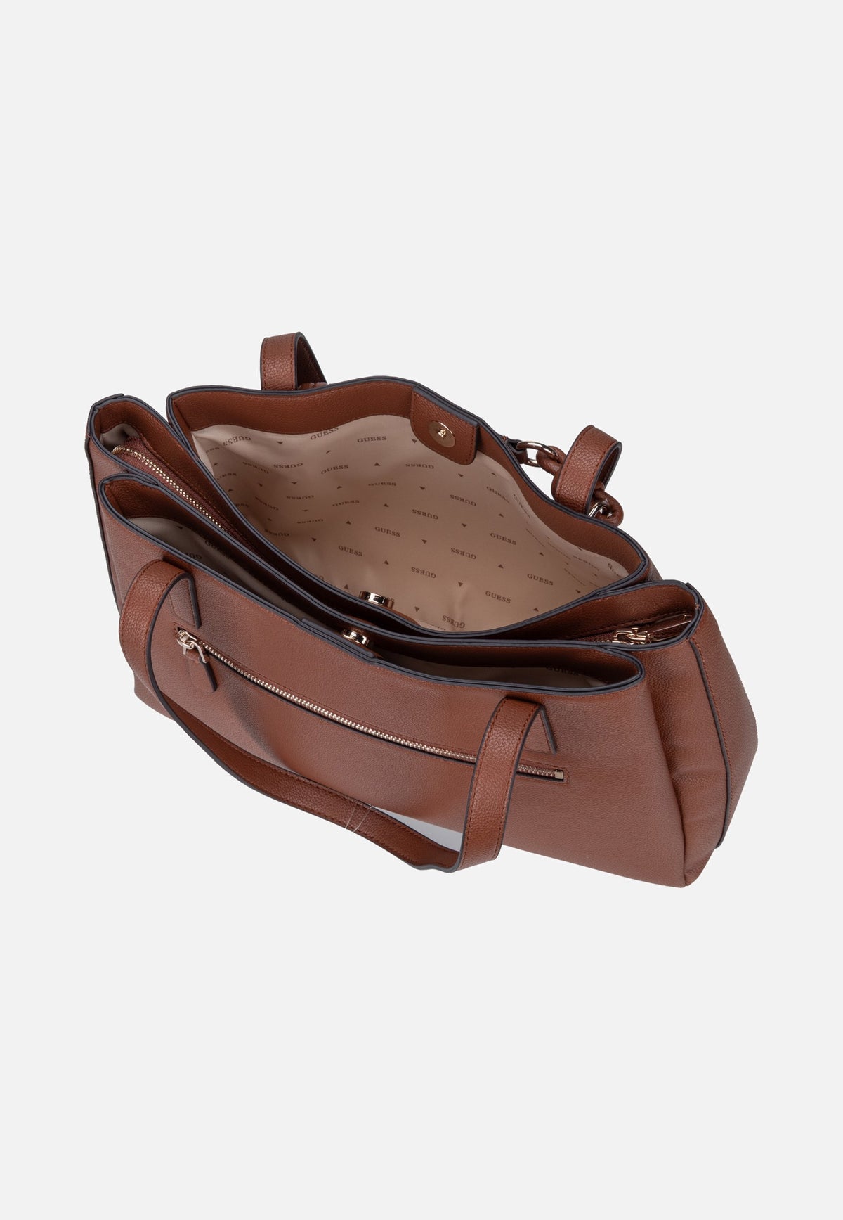 Guess Camelia 3 Comp 42230 Cognac Schultertasche