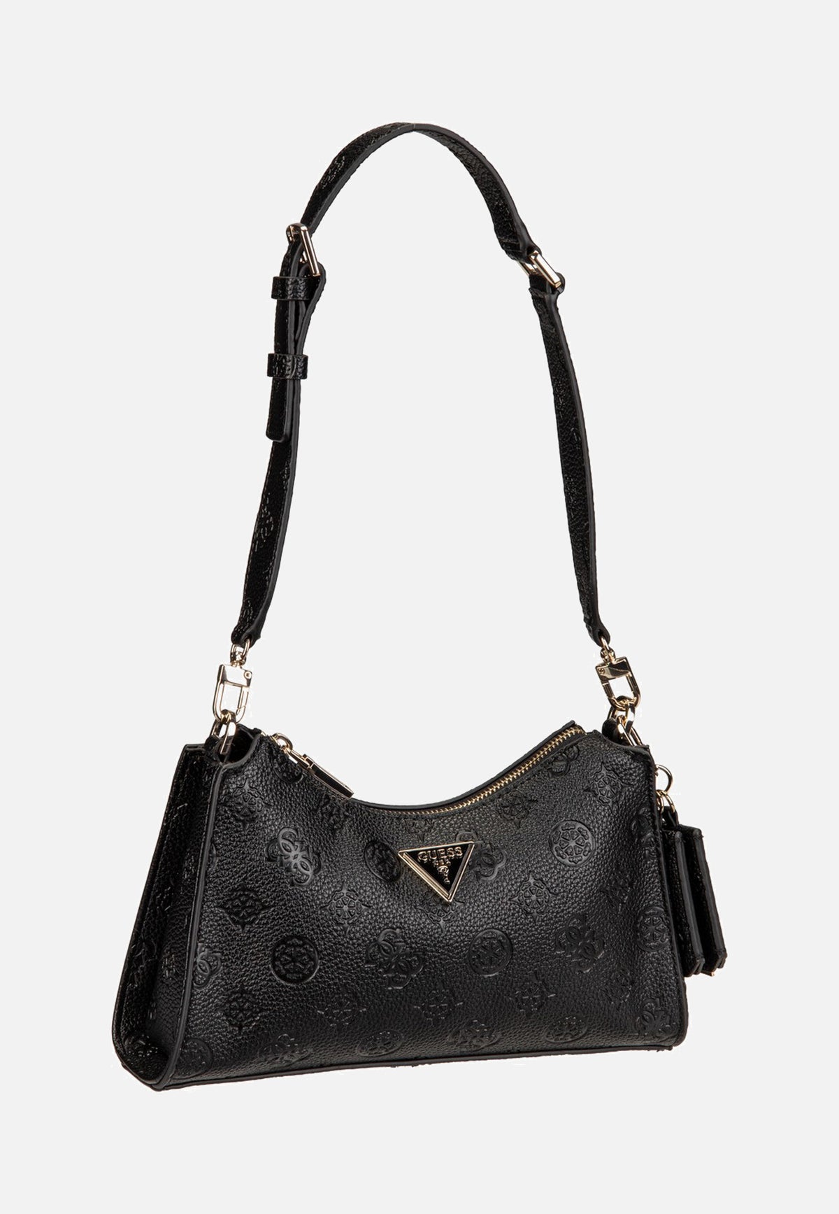 Guess Cresidia II Top Zip Shldr Black Logo Schultertasche