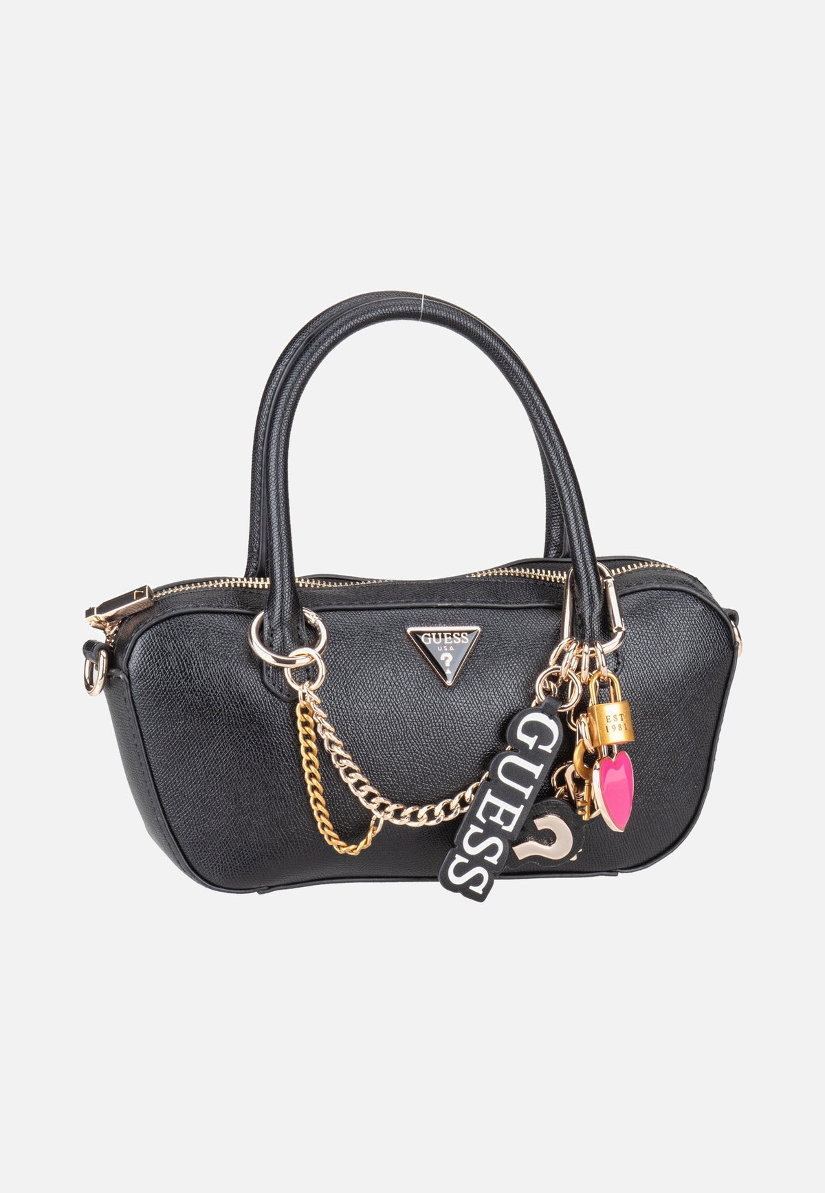 Guess Davina Small Black Henkeltasche
