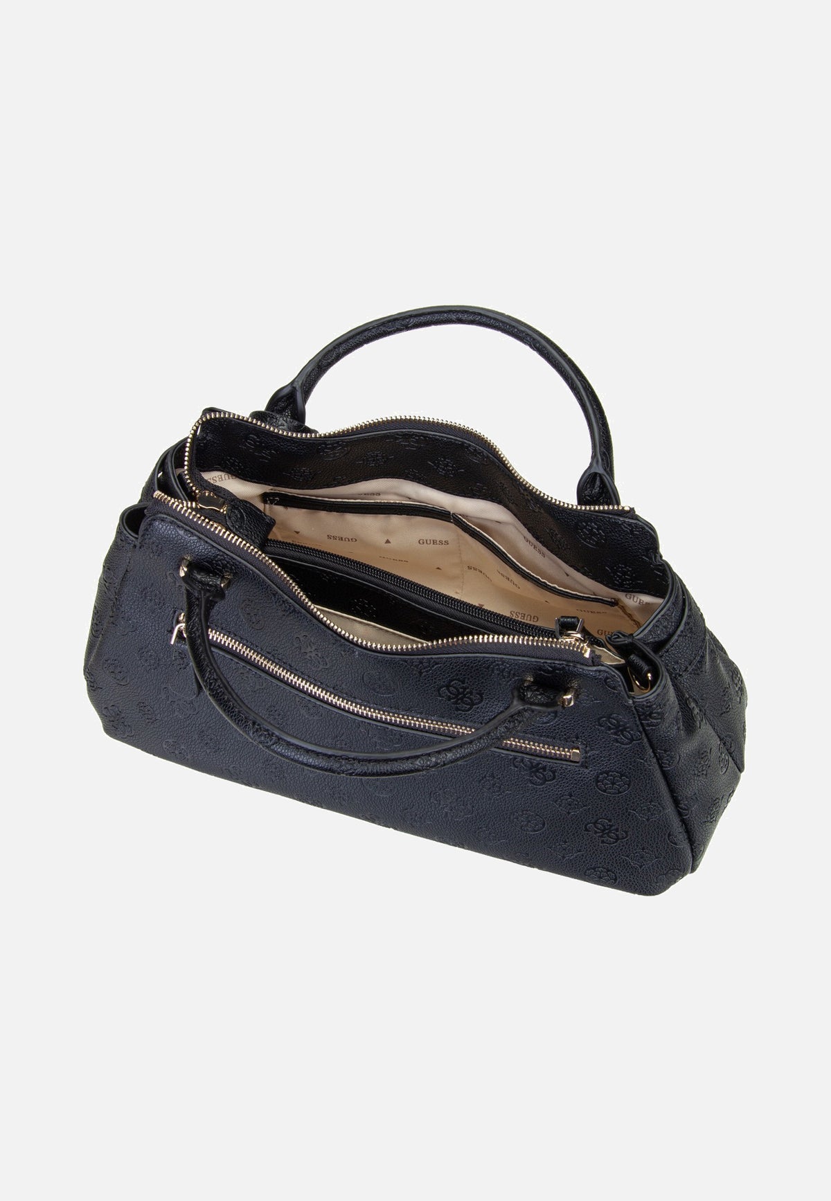 Guess Ella Logo Girlfriend 46050 Black Logo Henkeltasche