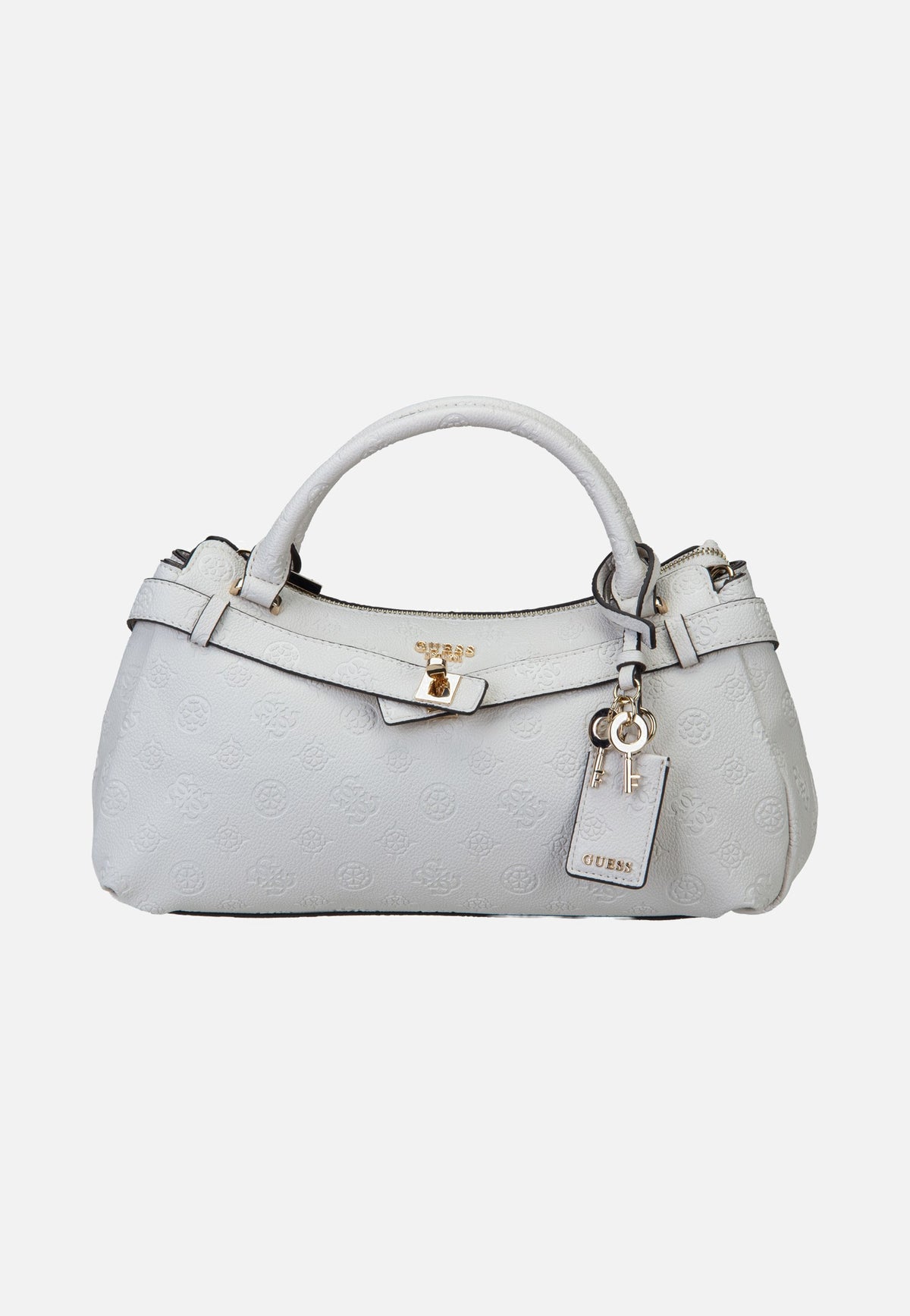 Guess Ella Logo Girlfriend Satchel 46050 Stone Logo Henkeltasche
