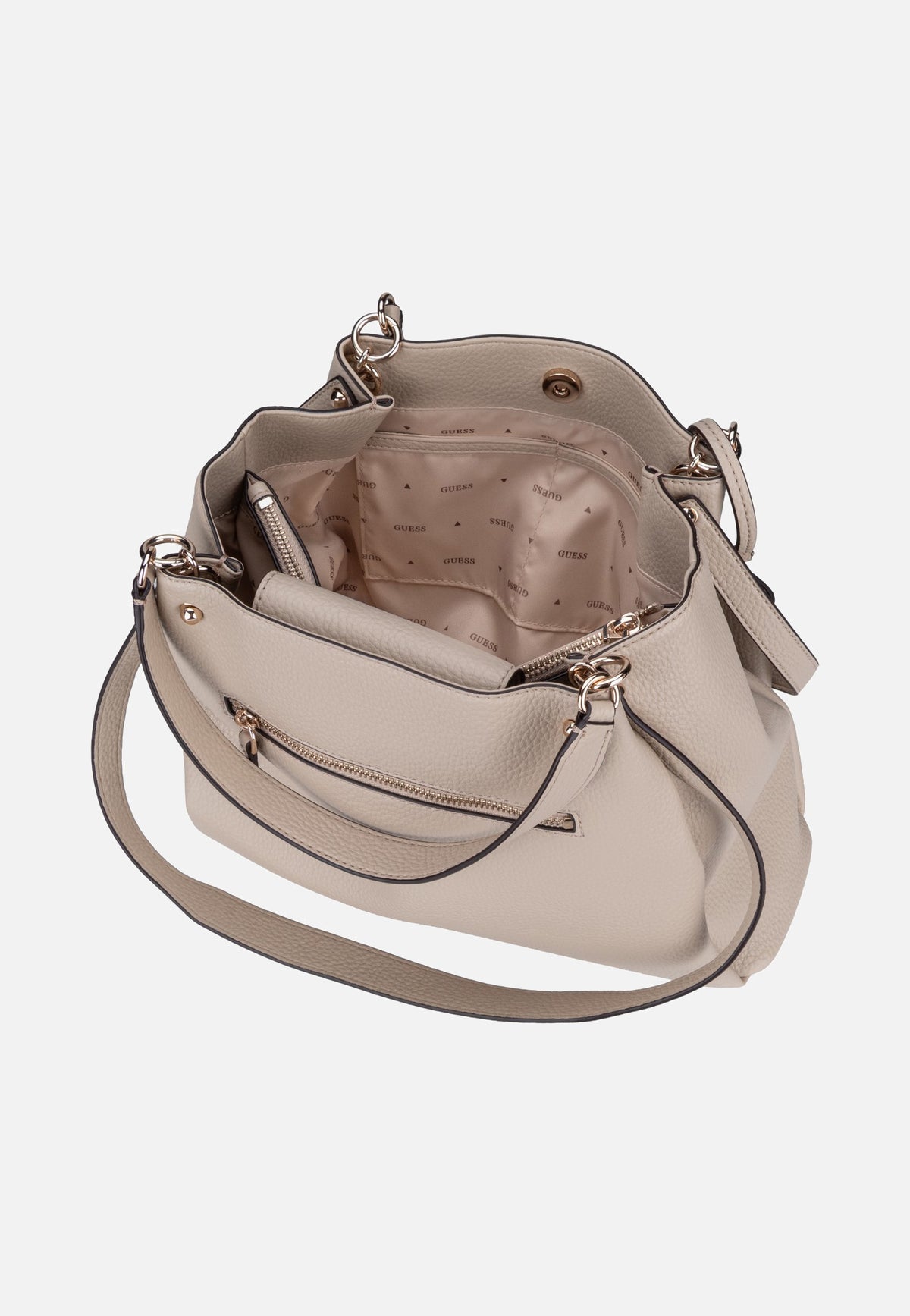 Guess Lorella Girlfriend 6230 Bone Tote Bag