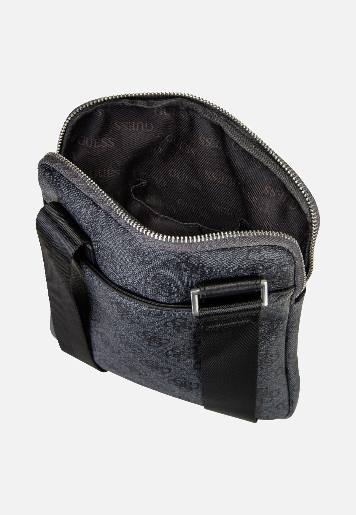 Guess Milano Crossbody Flat Black Crossbody Bag