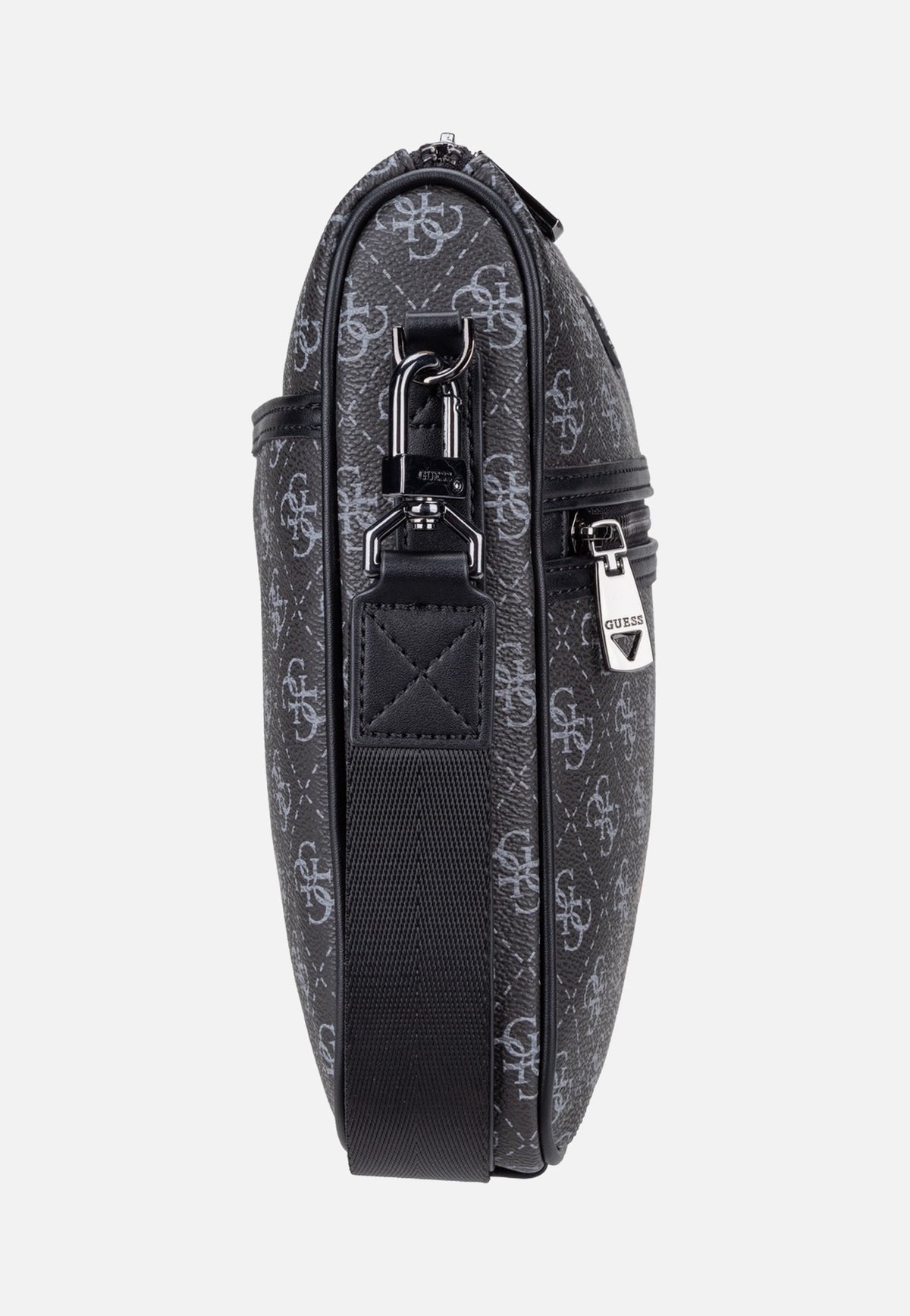 Guess Milano Vertical Crossbody 2 Dark Black Crossbody Bag