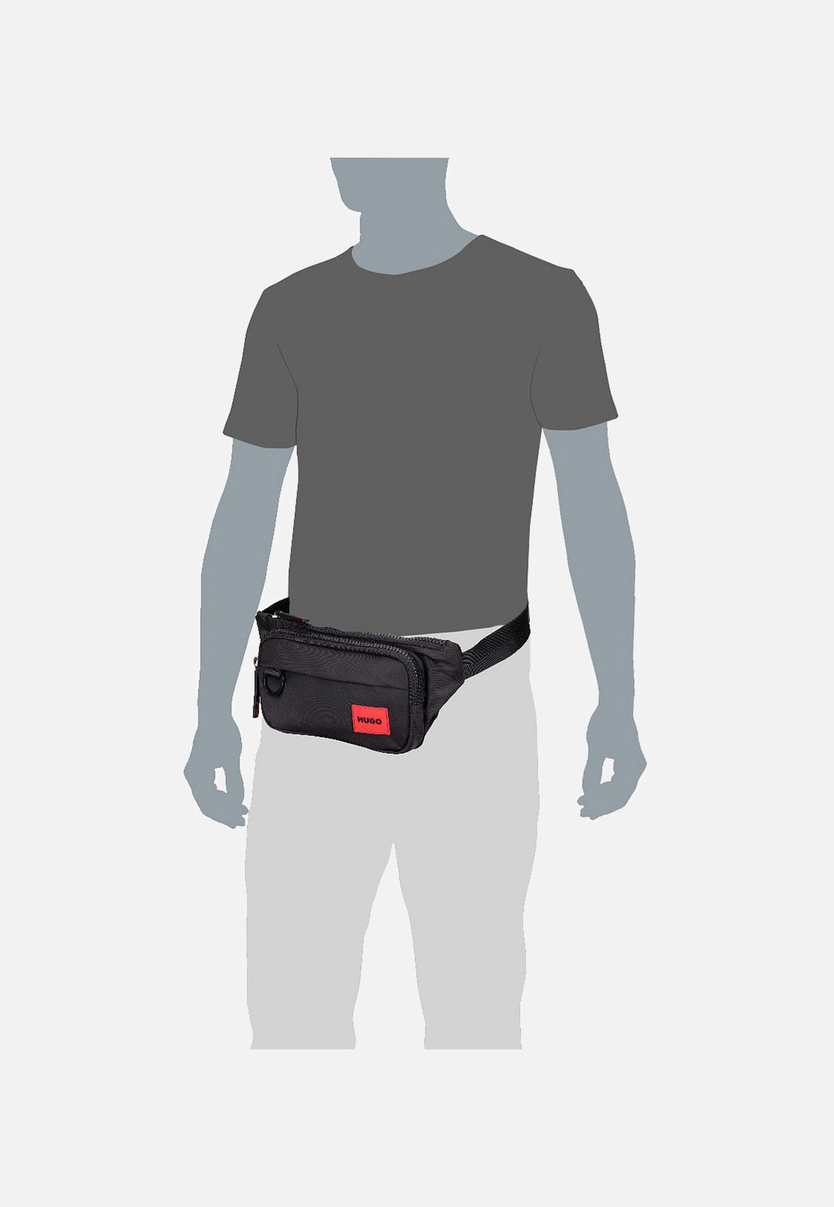 HUGO Ethon 2.0 Bumbag 50491759 Black Bauchtasche