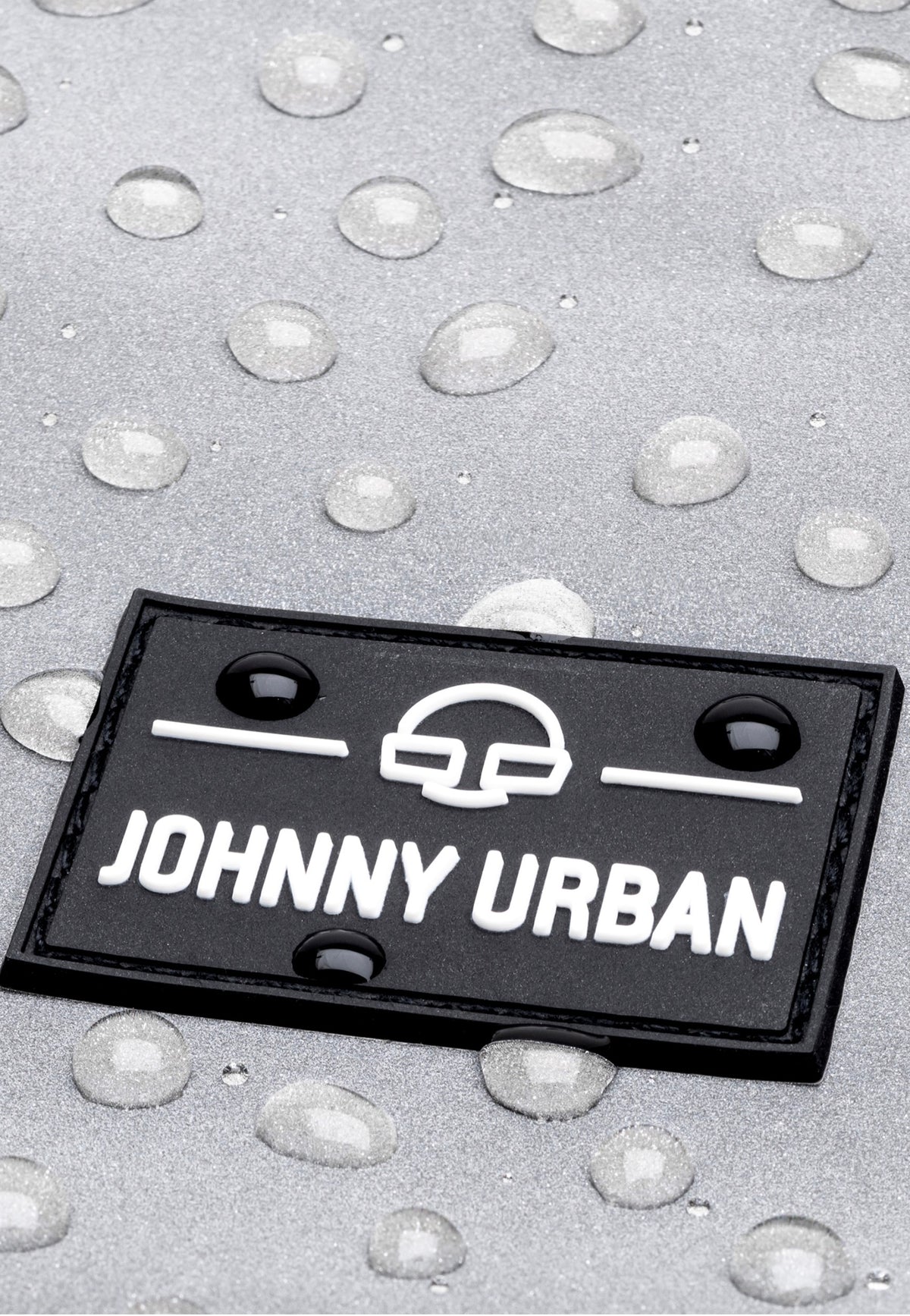 Johnny Urban Allen Large Black Reflective Rolltop Rucksack