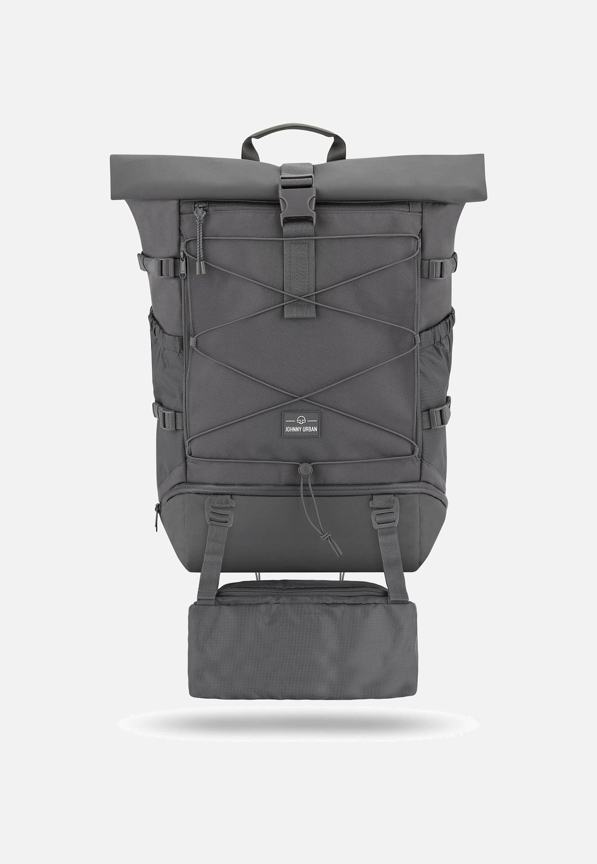 Johnny Urban Allen Large Travel Dunkelgrau Rolltop Rucksack