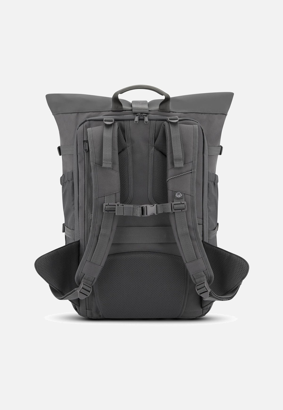 Johnny Urban Allen Large Travel Dunkelgrau Rolltop Rucksack