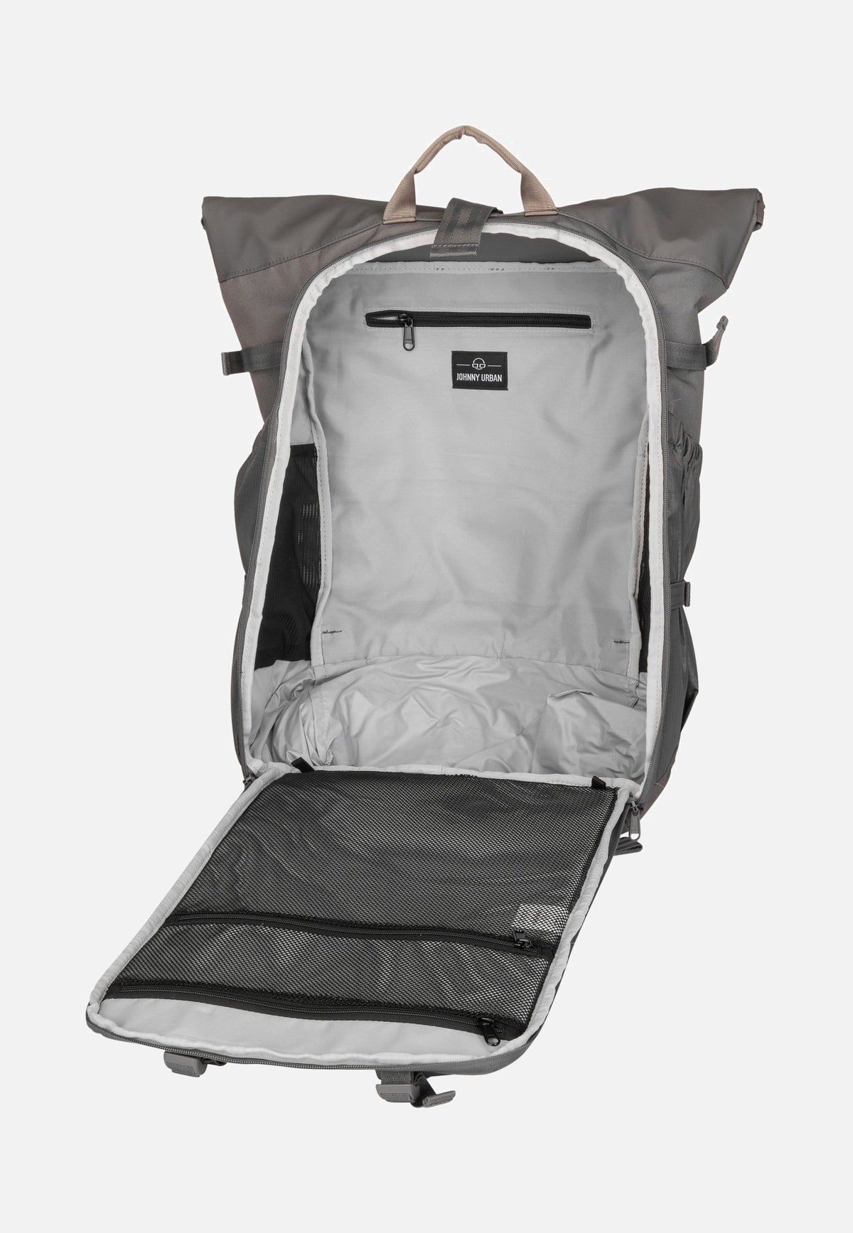 Johnny Urban Allen Large Travel Dunkelgrau Rolltop Rucksack