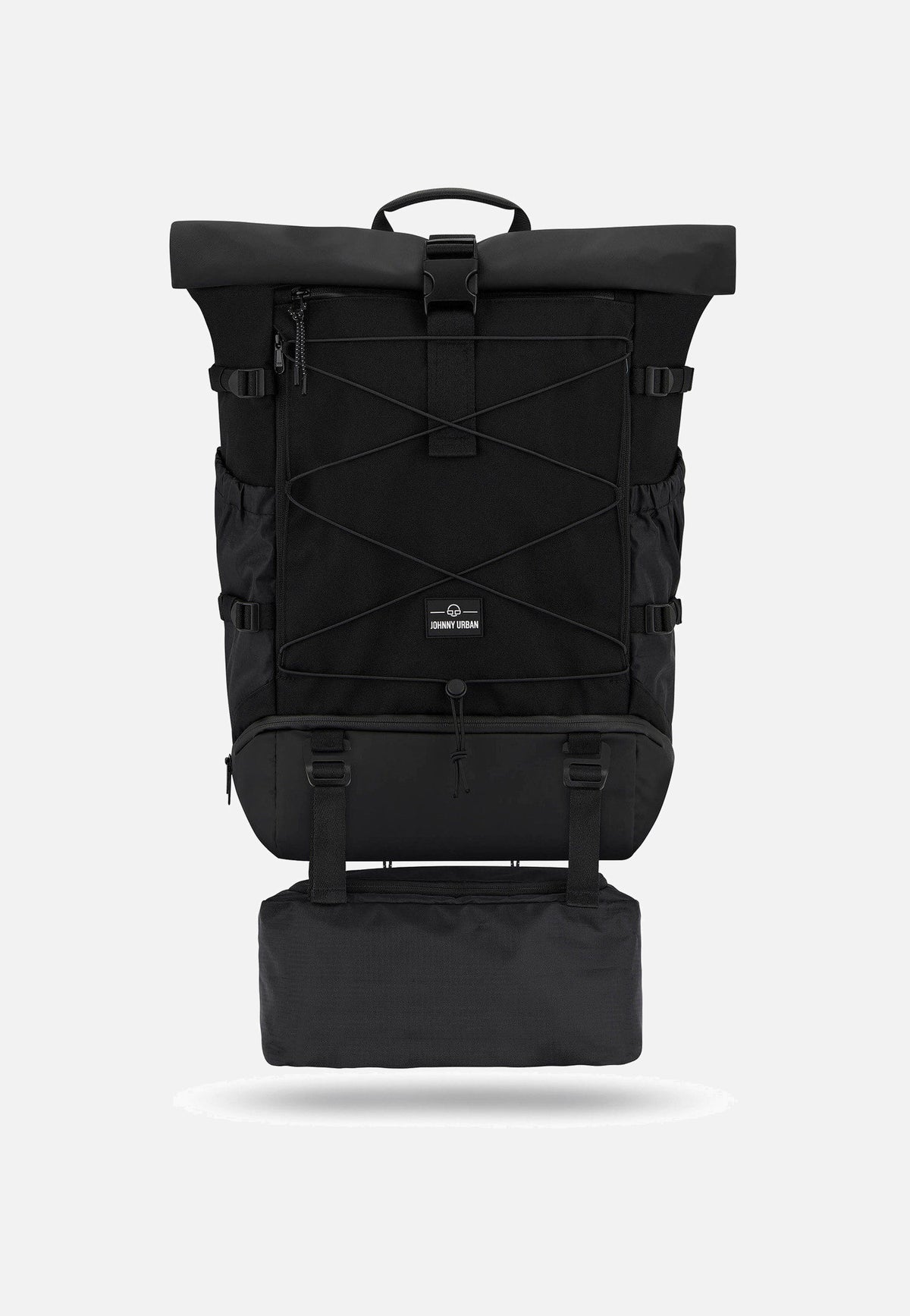 Johnny Urban Allen Large Travel Schwarz Rolltop Rucksack