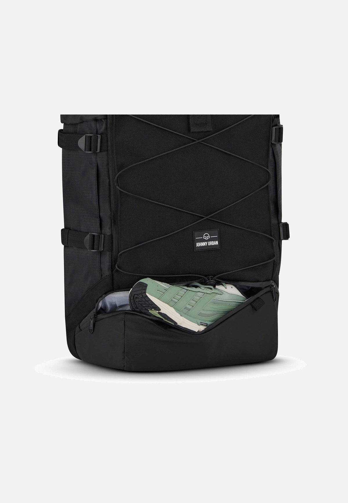Johnny Urban Allen XL Travel Schwarz Rolltop Rucksack