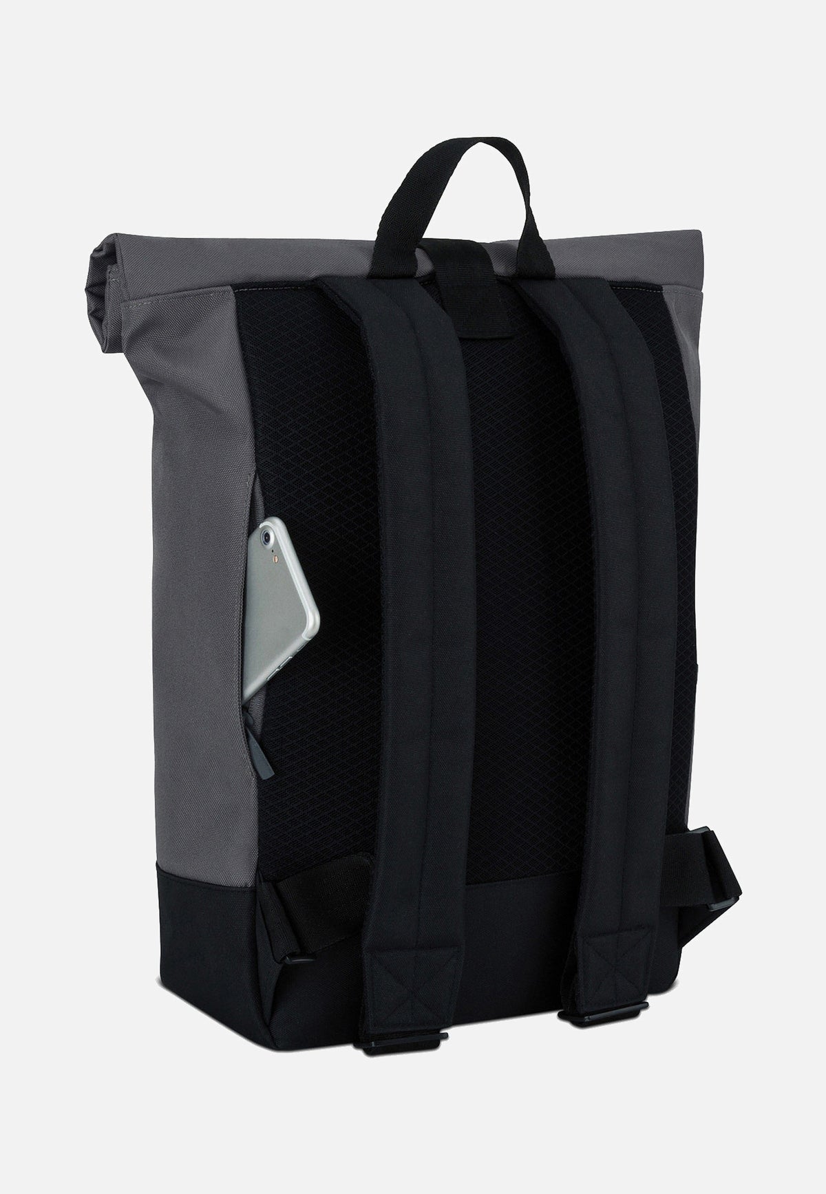 Johnny Urban Ryan Grau-Rosa Rolltop Rucksack