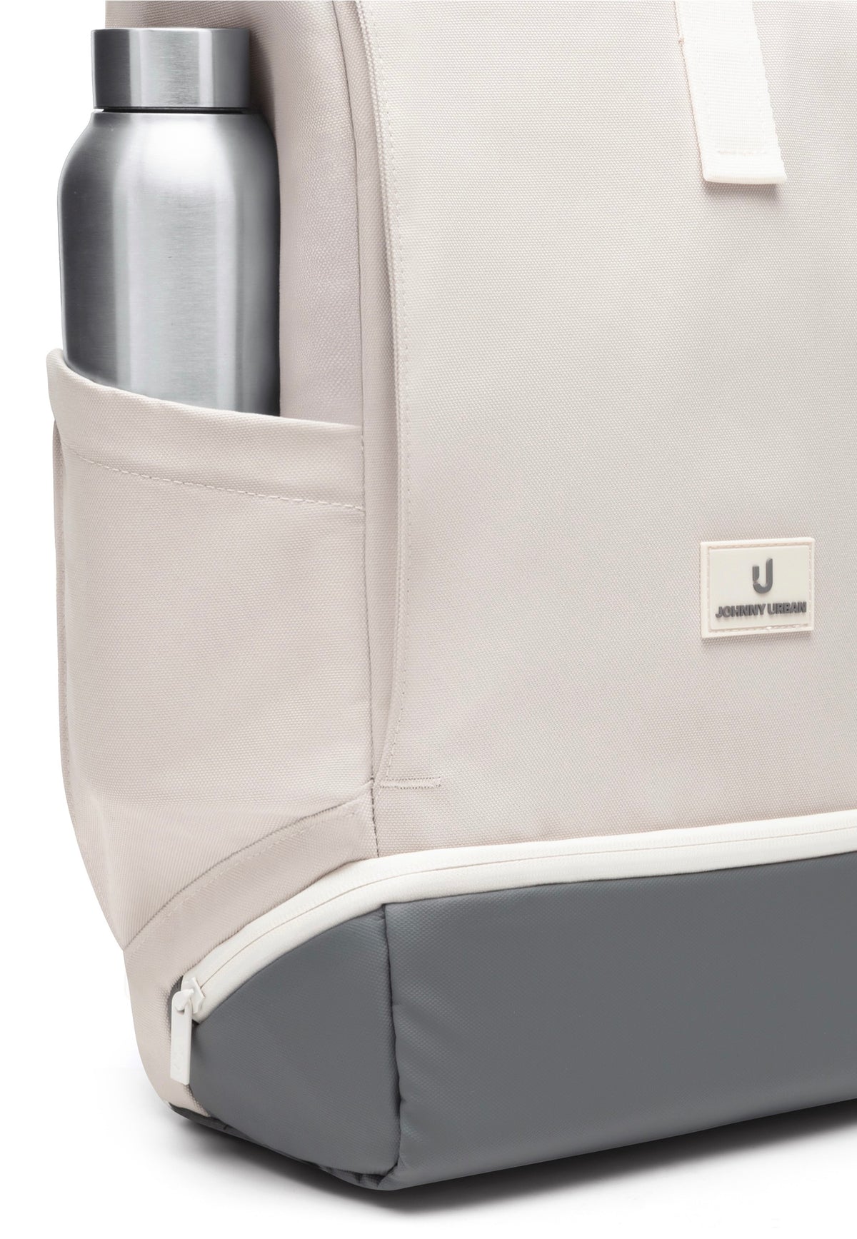 Johnny Urban Allen Medium Sand-Grau Rolltop Rucksack