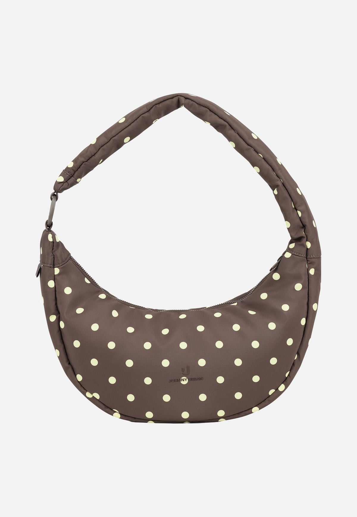 Johnny Urban Lou Medium Brown Polka Dots Crossbody Bag