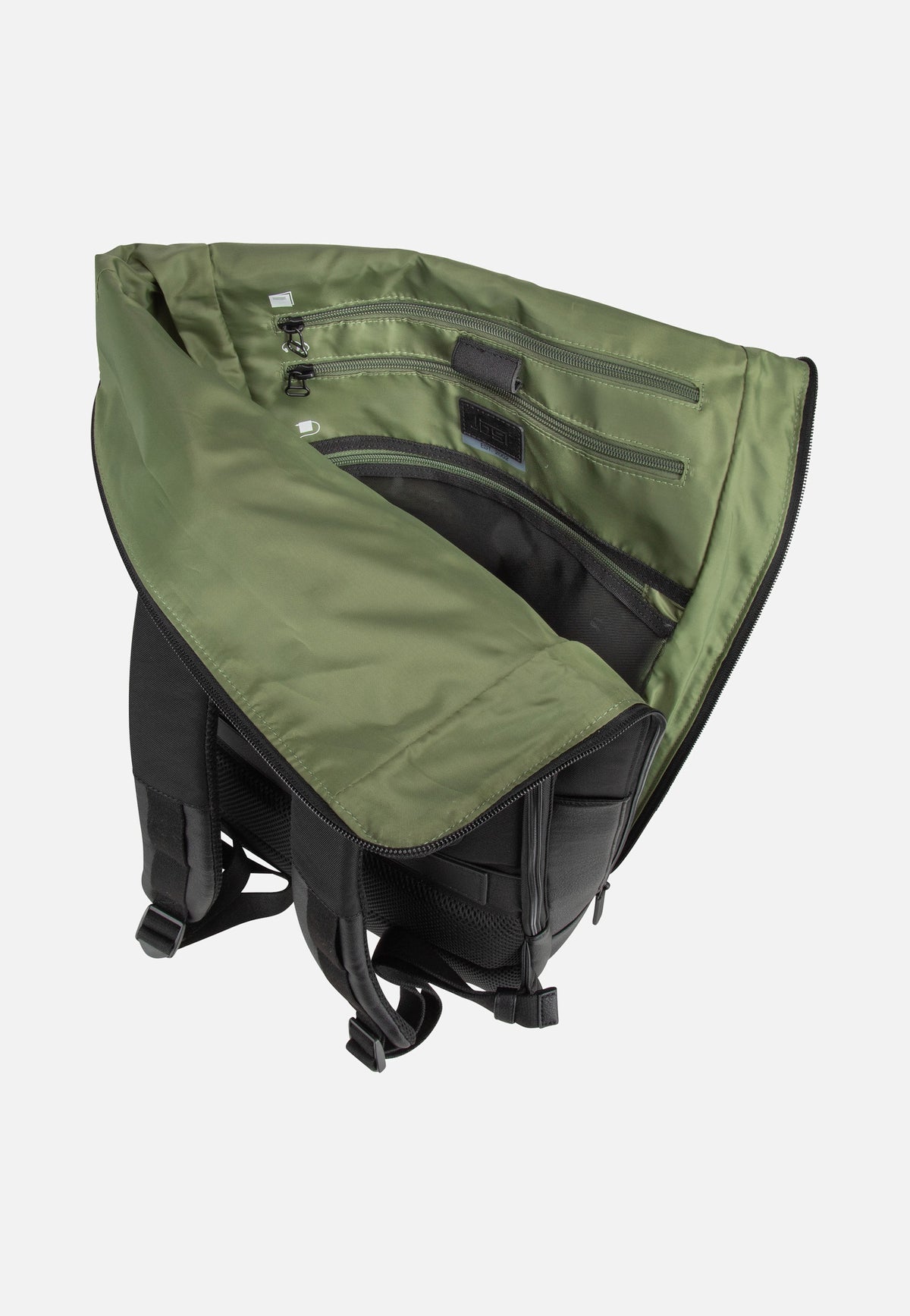 Jost Riga Courier Black Rolltop Rucksack