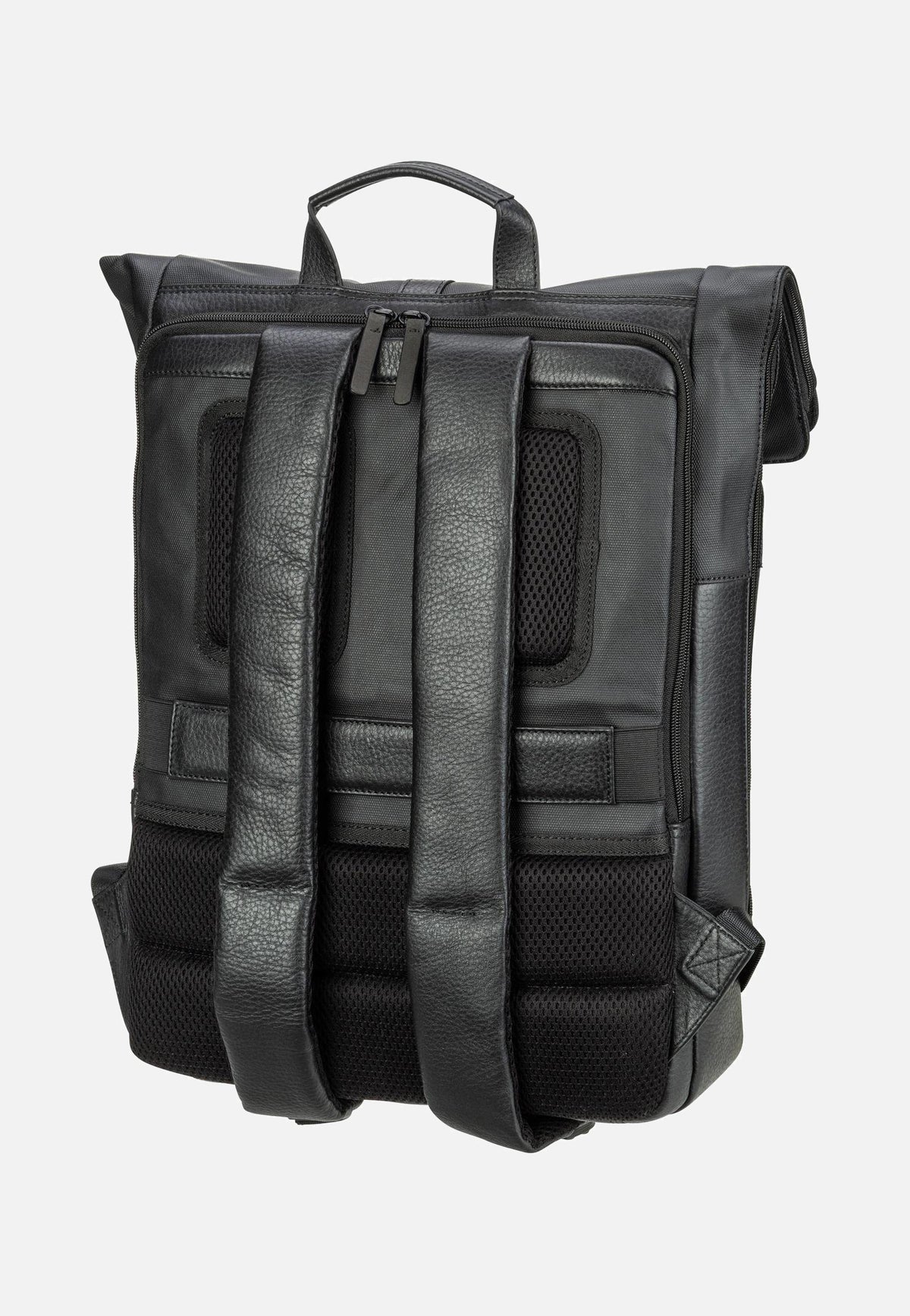 Jost Stockholm Courier Black Rolltop Rucksack