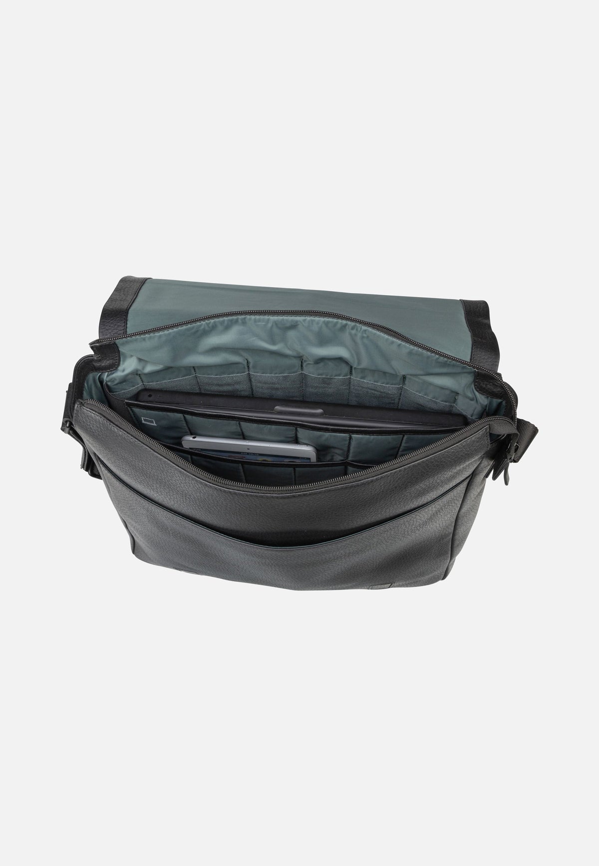 Jost Stockholm Flap L Black Messenger Bag