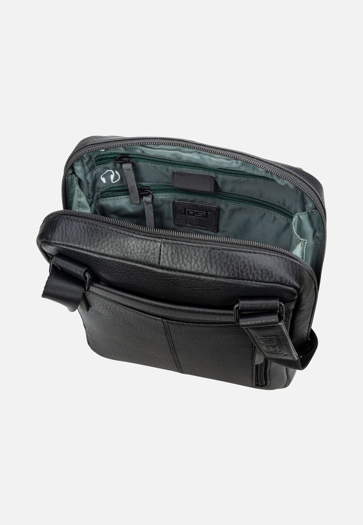 Jost Stockholm Zip S Black Crossbody Bag