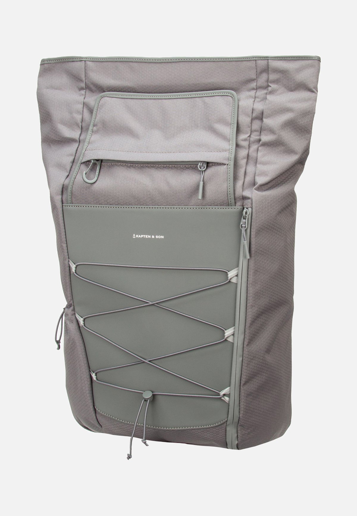 Kapten & Son Banff Stone Grey Rolltop Rucksack