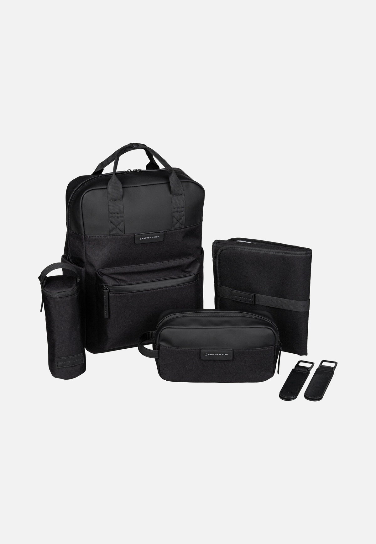 Kapten & Son Bergen Pro Diaper BP All Black Rucksack