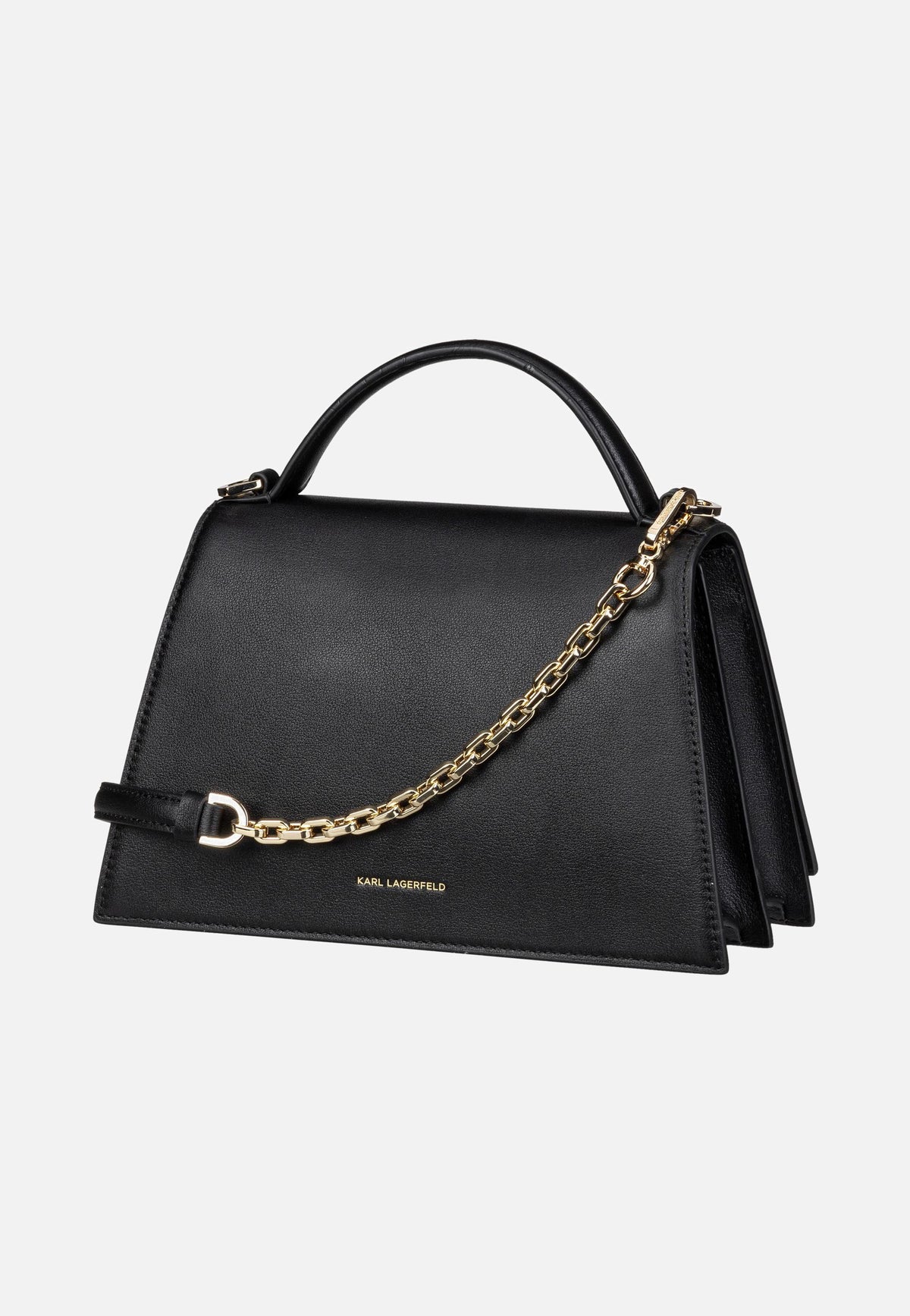 Karl Lagerfeld K/Signature 2.0 MD 30036 Black/Gold Handle Bag