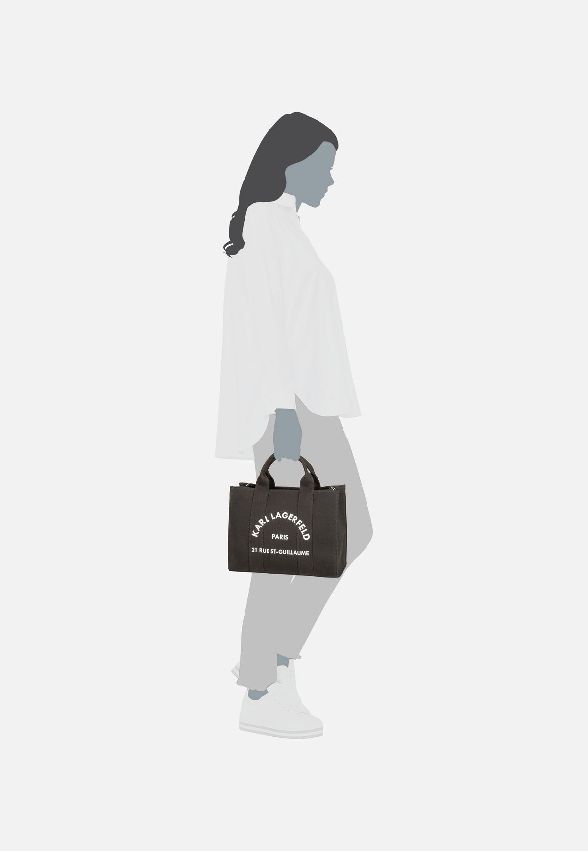 Karl Lagerfeld RSG Square MD Tote Black Tote Bag