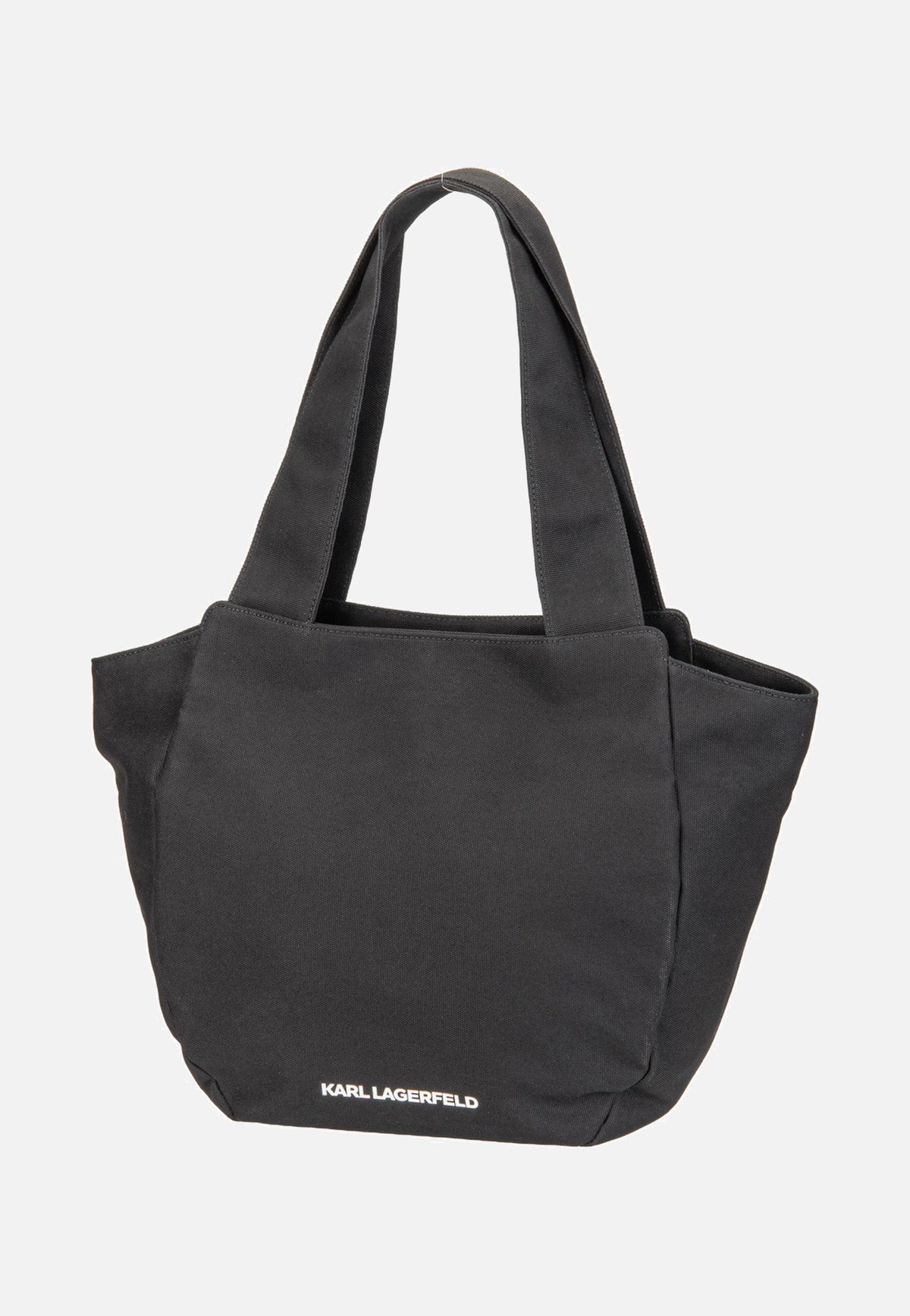 Karl Lagerfeld K/Signature Ruffled Logo Shopper Black Shopper