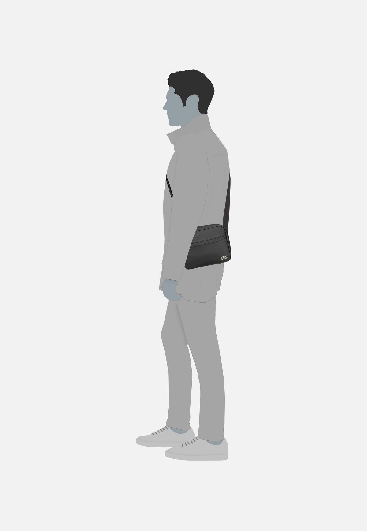 Lacoste LCST Reporter Bag 4046 Black Umhängetasche