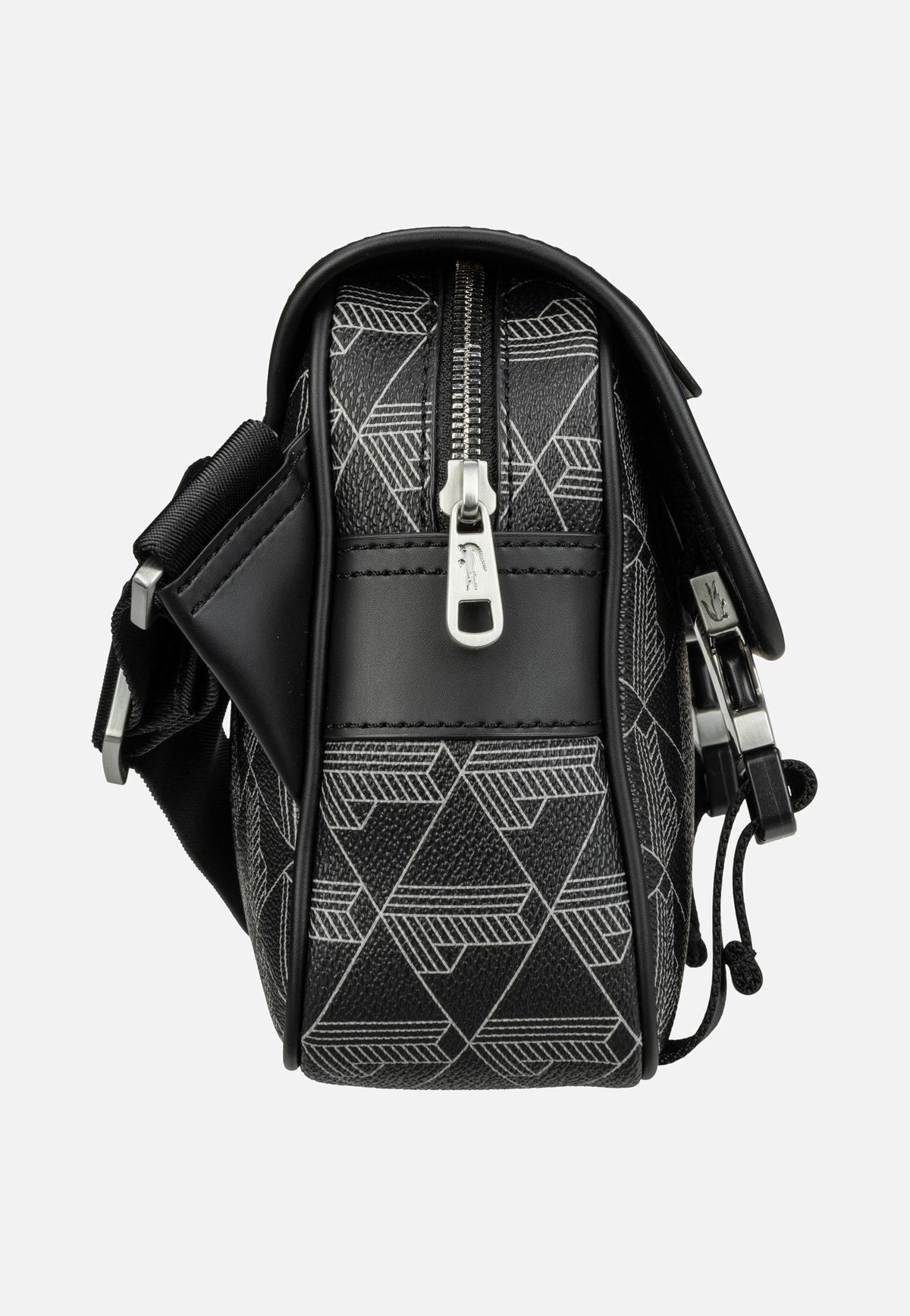 Lacoste The Blend Bag 3787 Monogramm Noir Gris Crossbody Bag