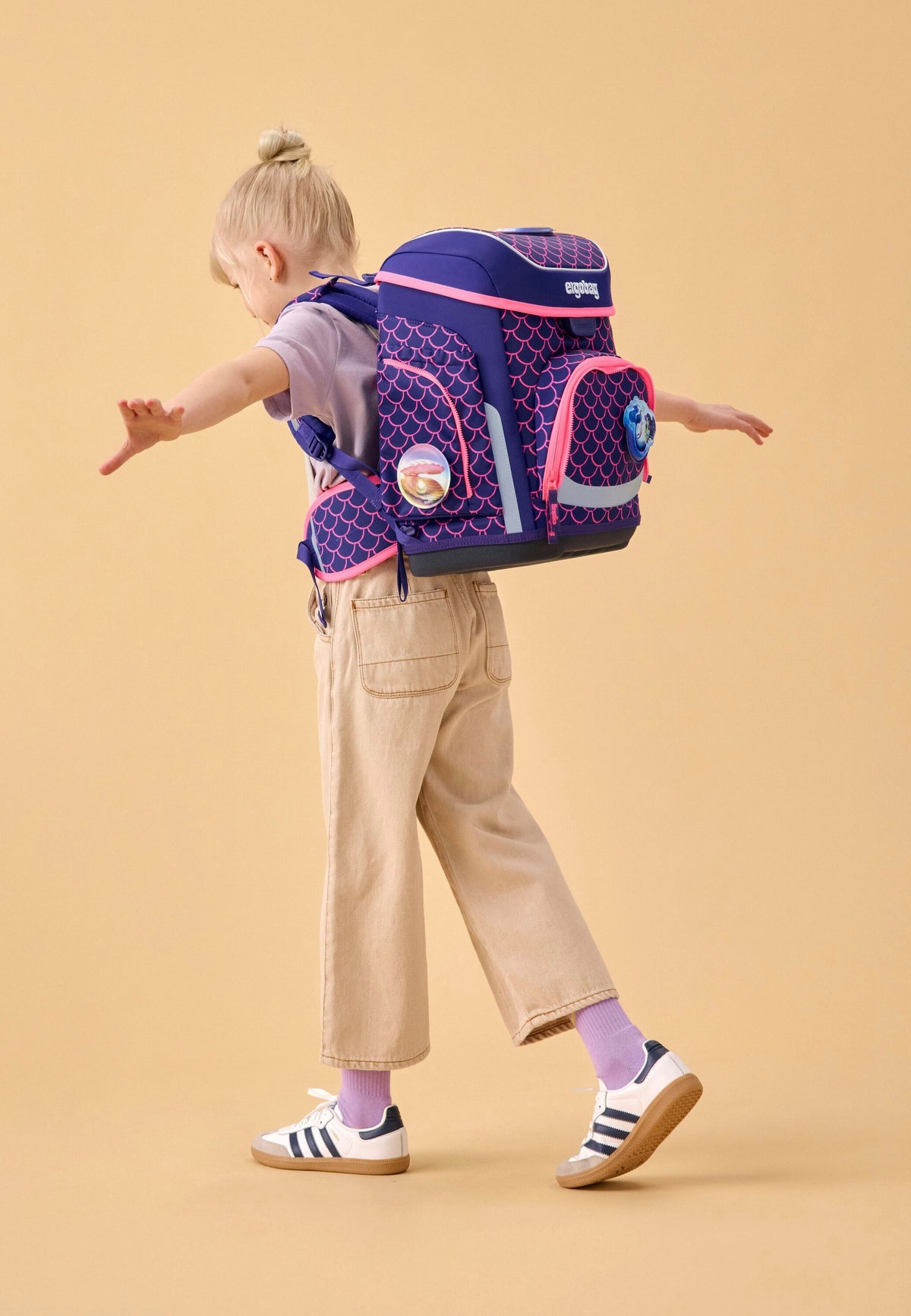 ergobag cubo Set COLOR FLASH PerlentauchBär Schulranzen